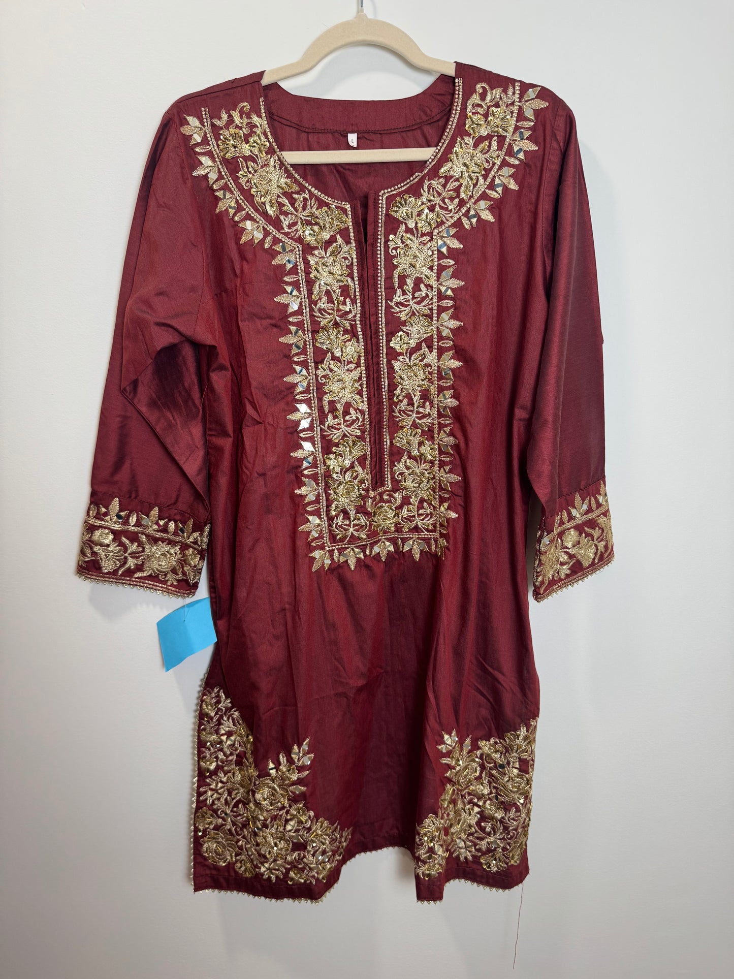 Maroon Gold Kurta - 44