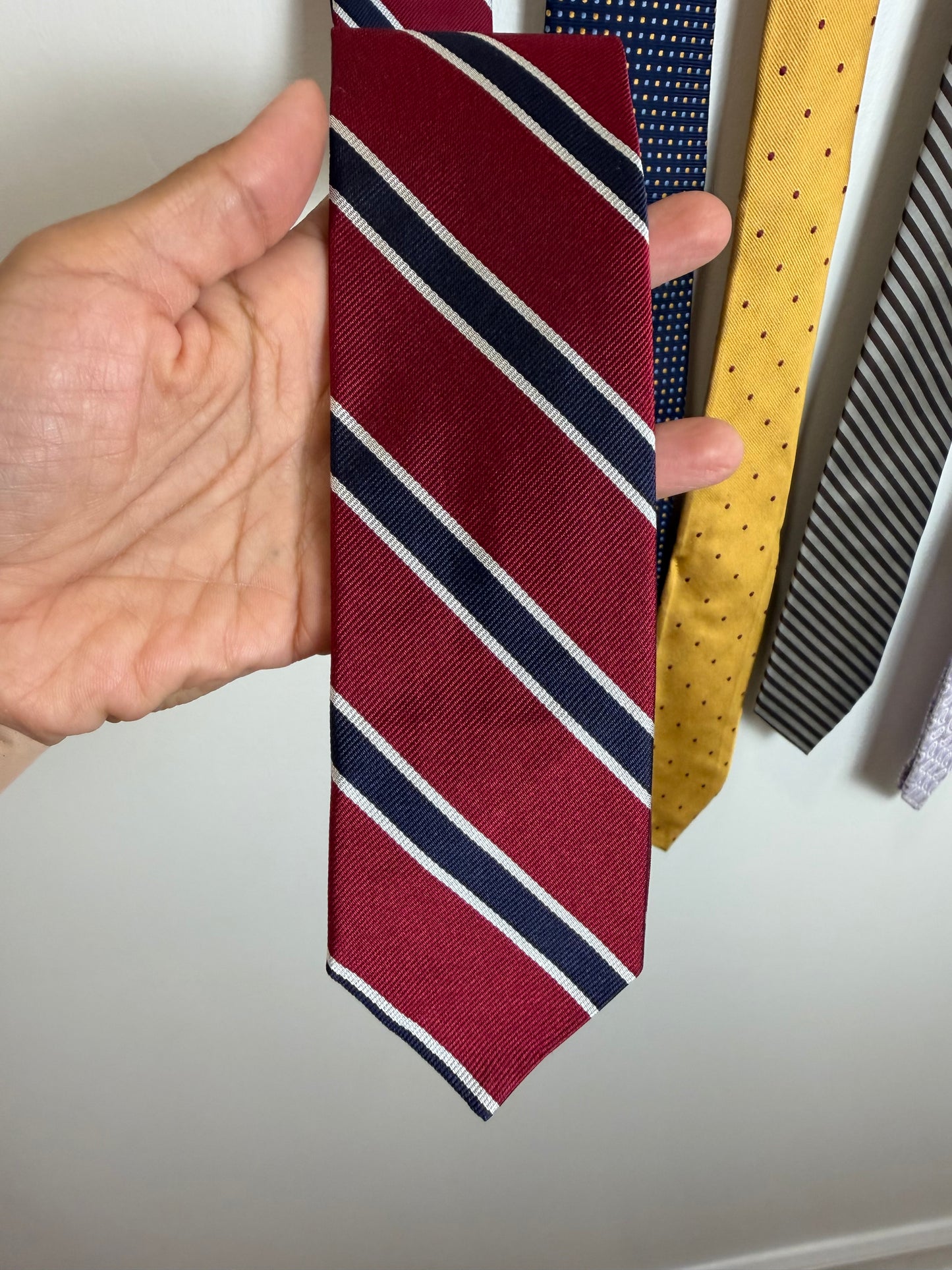Designer Silk Tie Lot Brooks Brothers H Stockton Pierre Cardin St Andrews
