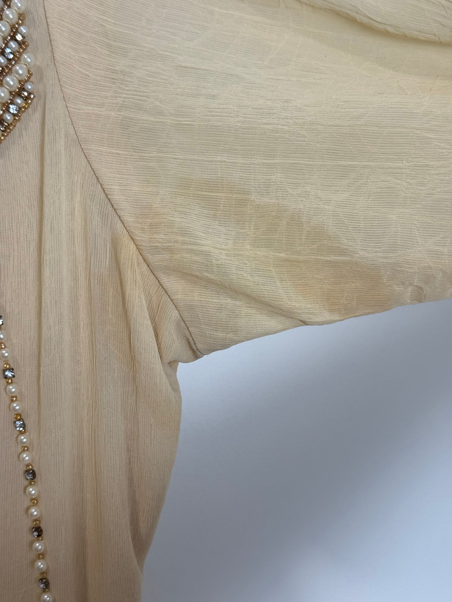 Beige pearl kurta - 42