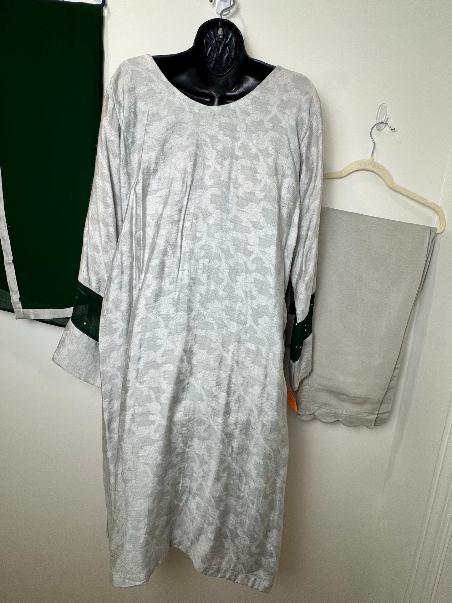 Silver Green Suit - 46