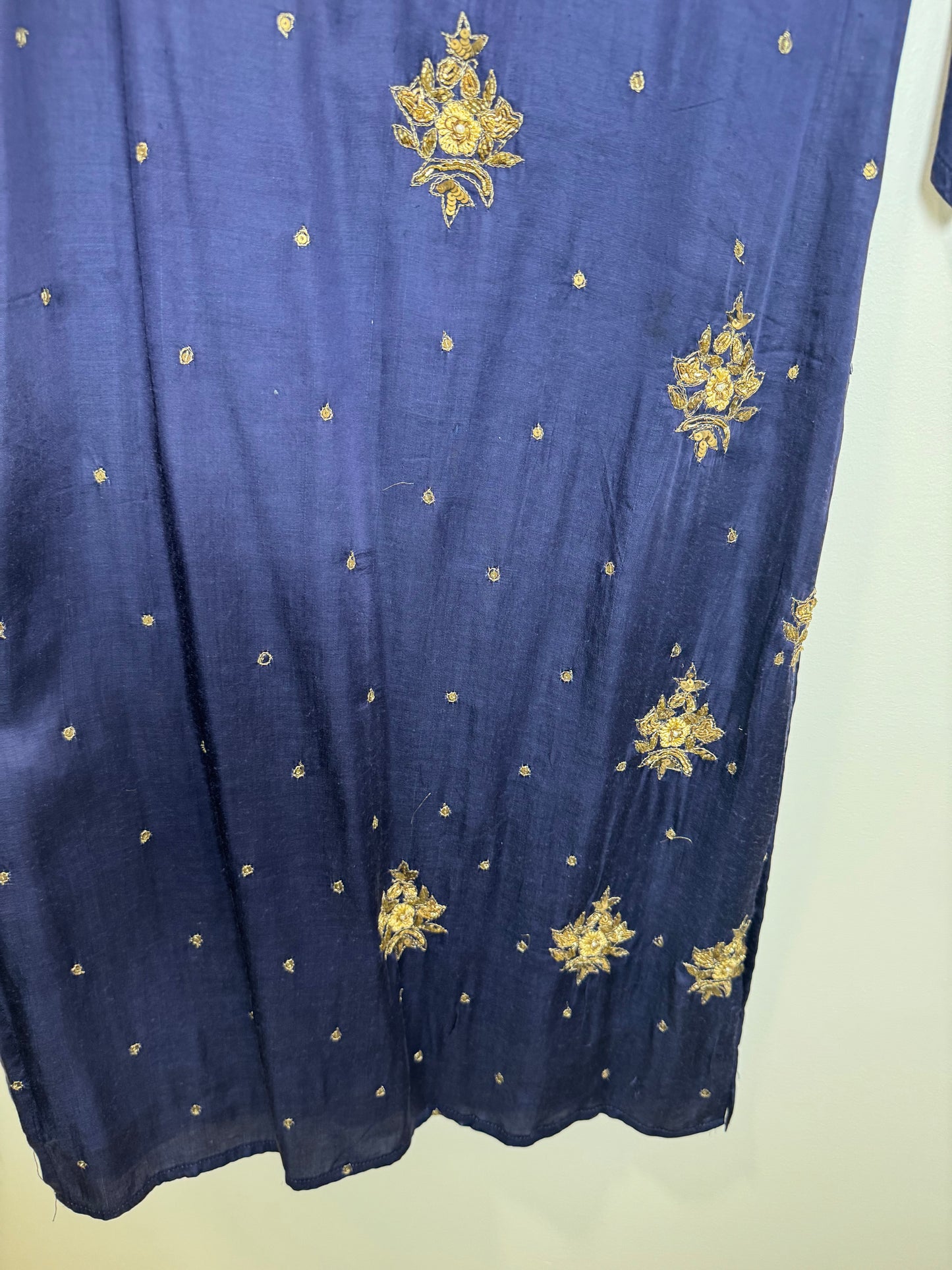 Blue Gold Kurta - 38