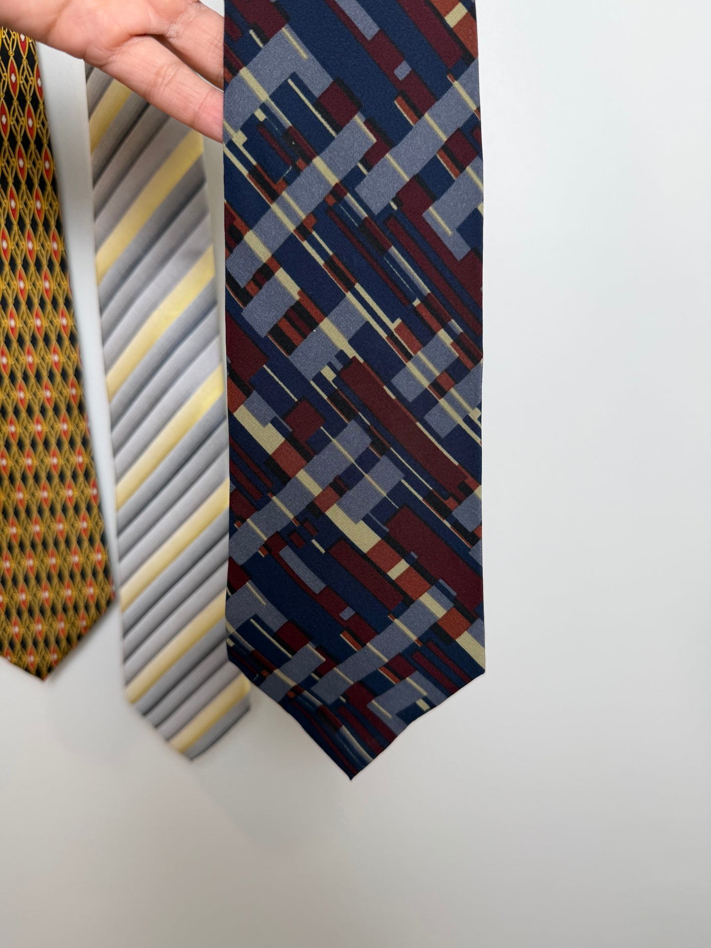 Men’s Designer Tie Lot of 5 Silk Paul Fredrick Per Luomo Henry Grethel