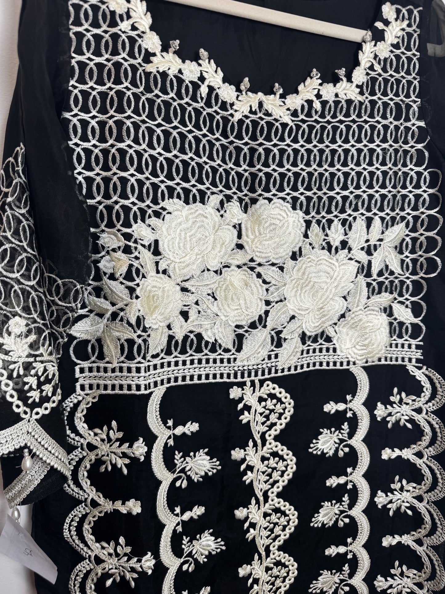 Black and white Kurta - 42