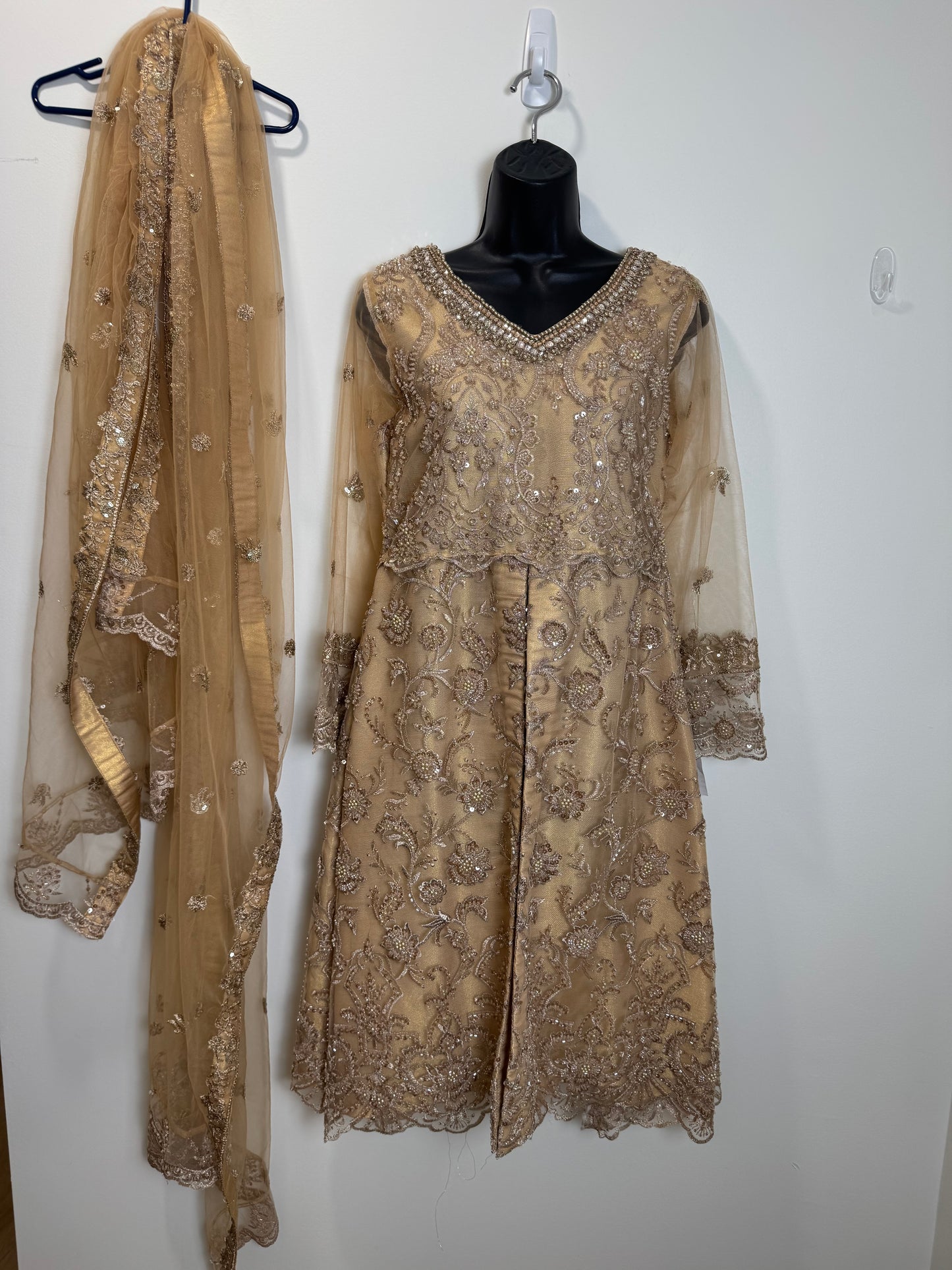 Beige Kurta Duppatta - 34