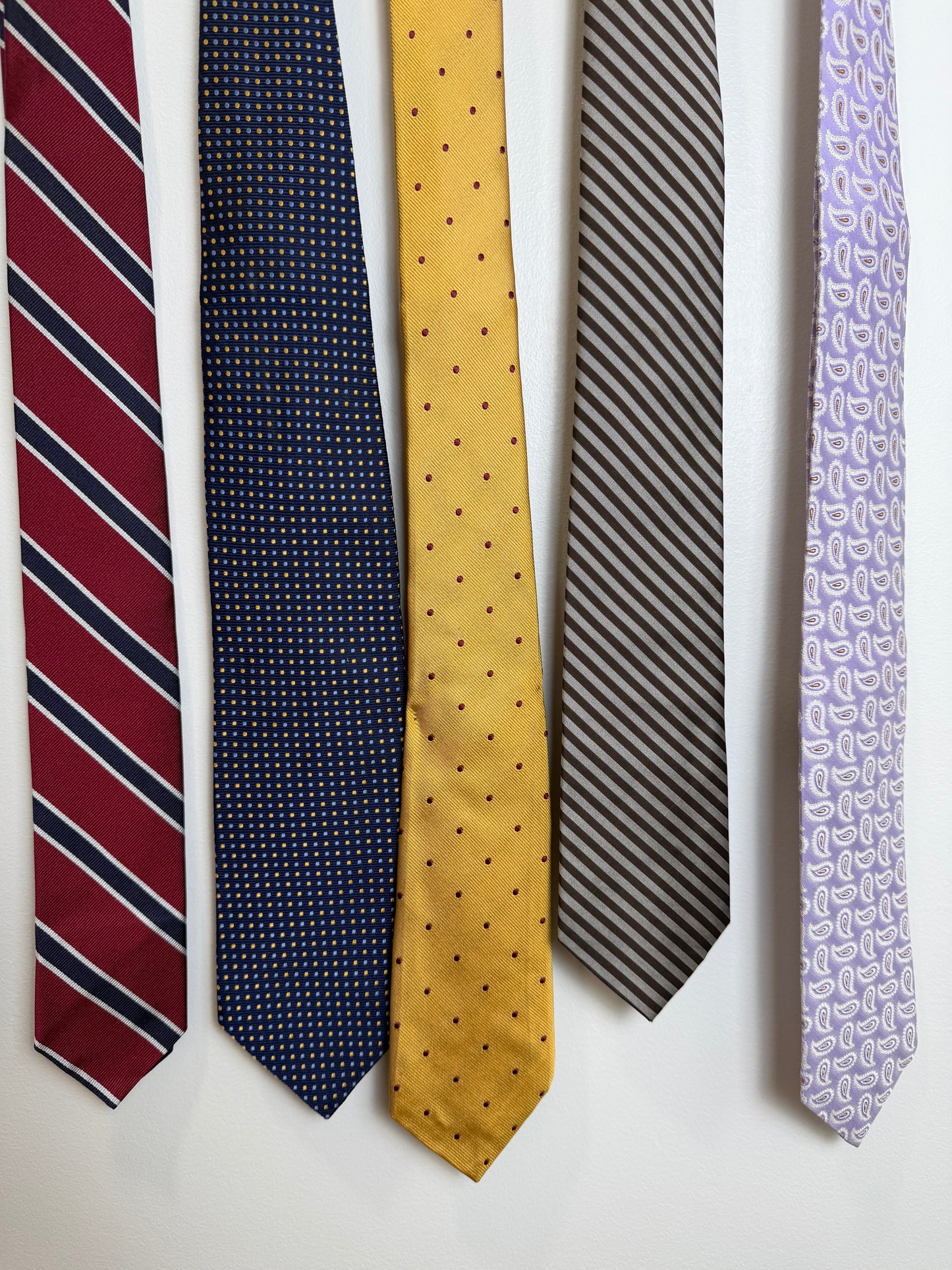 Designer Silk Tie Lot Brooks Brothers H Stockton Pierre Cardin St Andrews