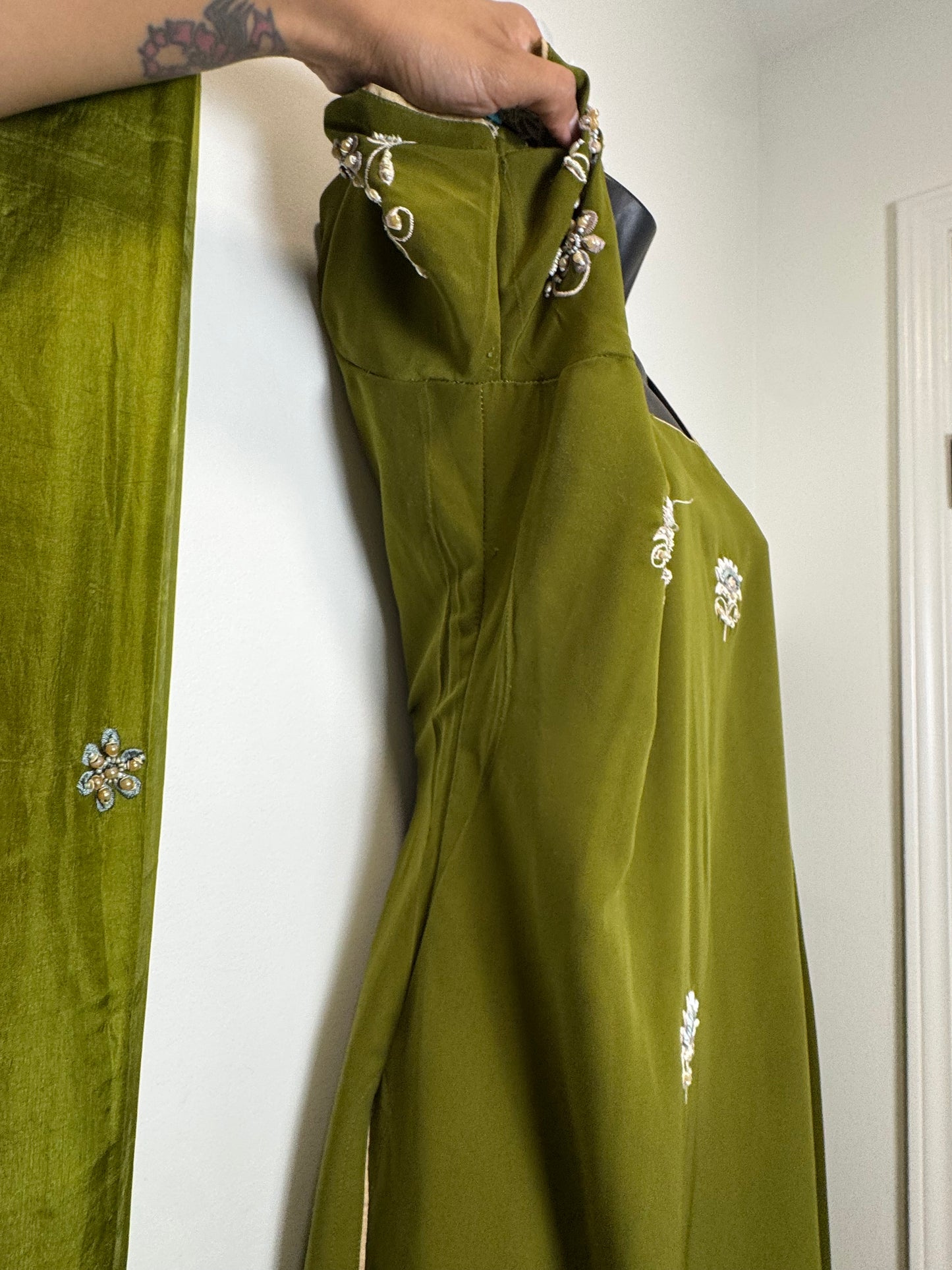 Olive Green Suit - 44