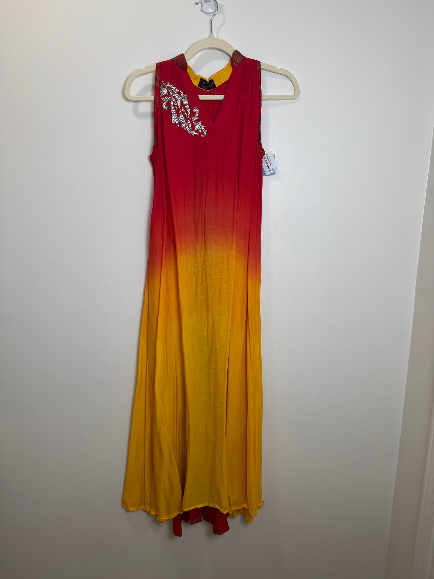 Yellow Red Kurta - 36