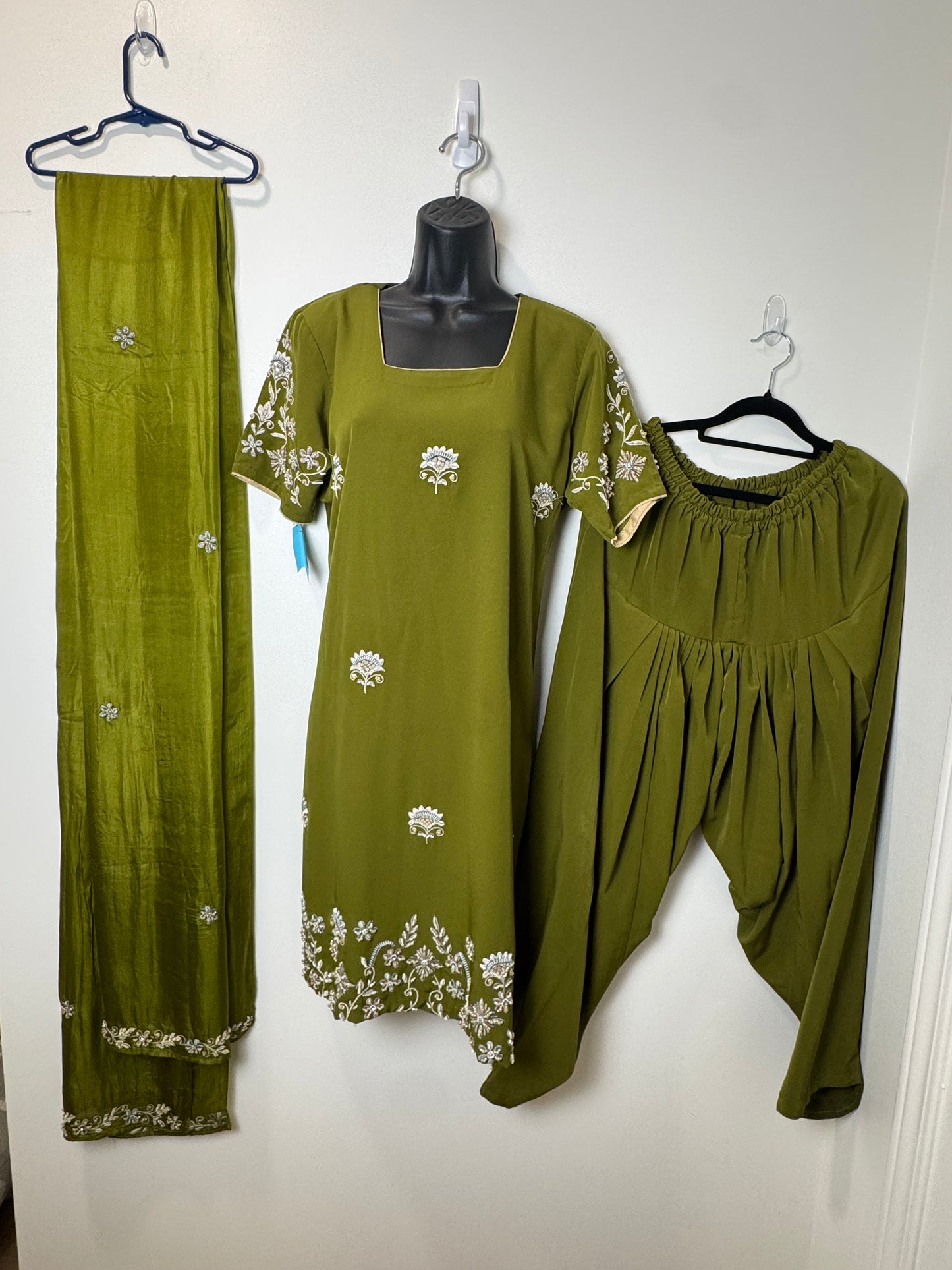 Olive Green Suit - 44