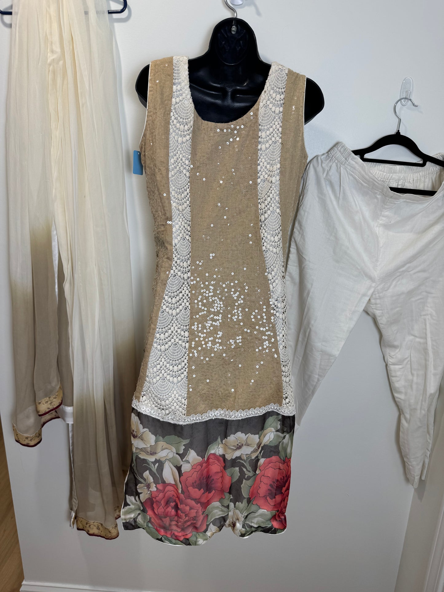 Beige White - 38