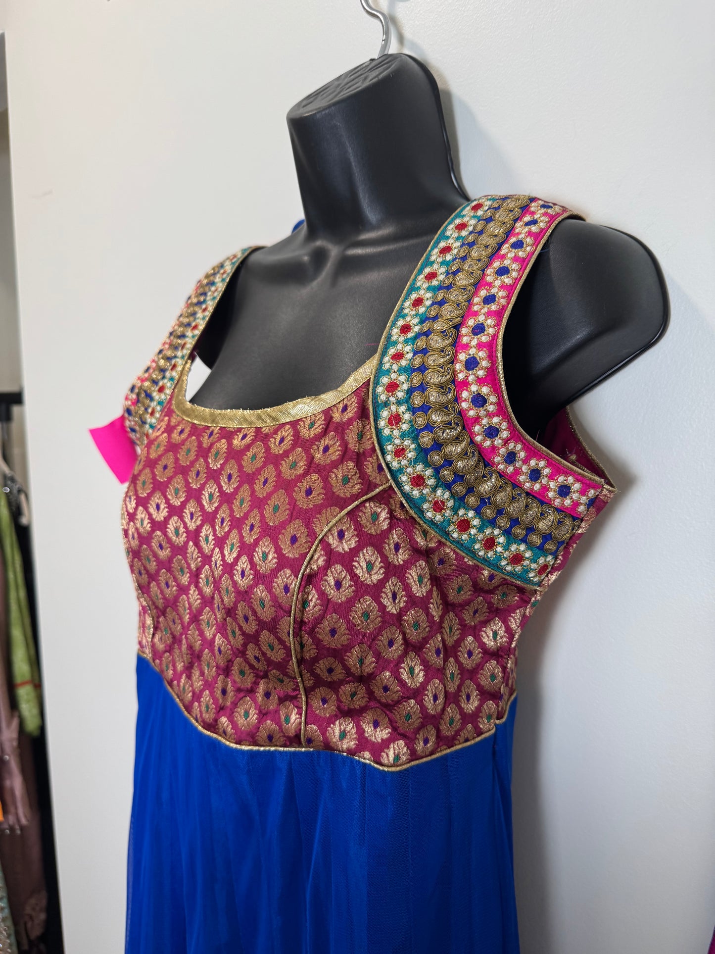 Blue Pink Kurta & Dupatta - 38
