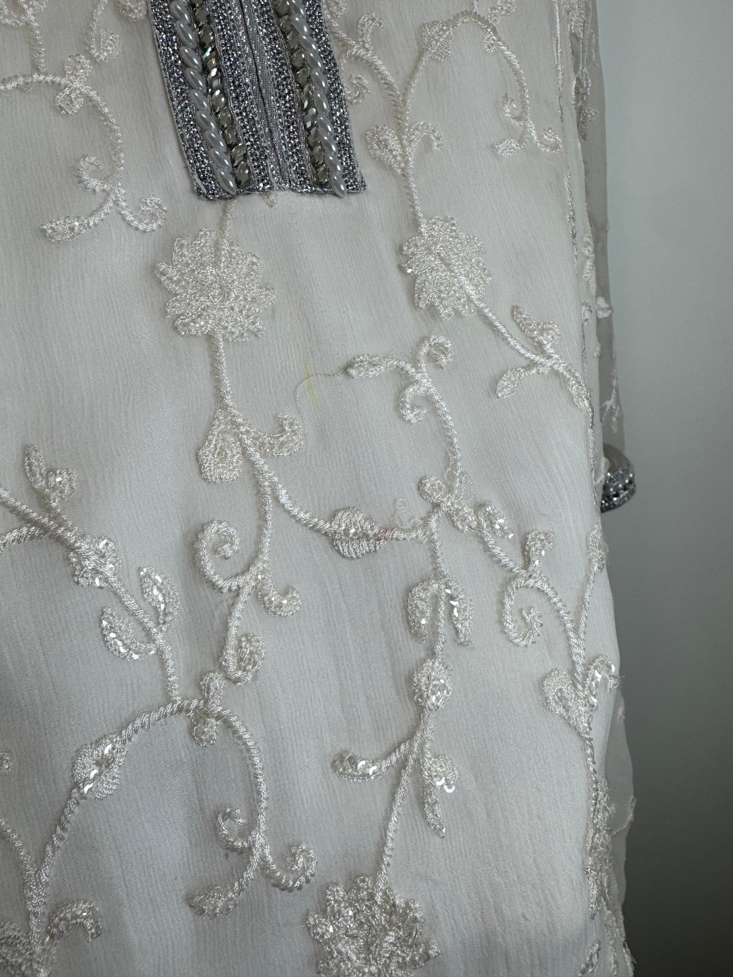 White Silver Kurta - 34