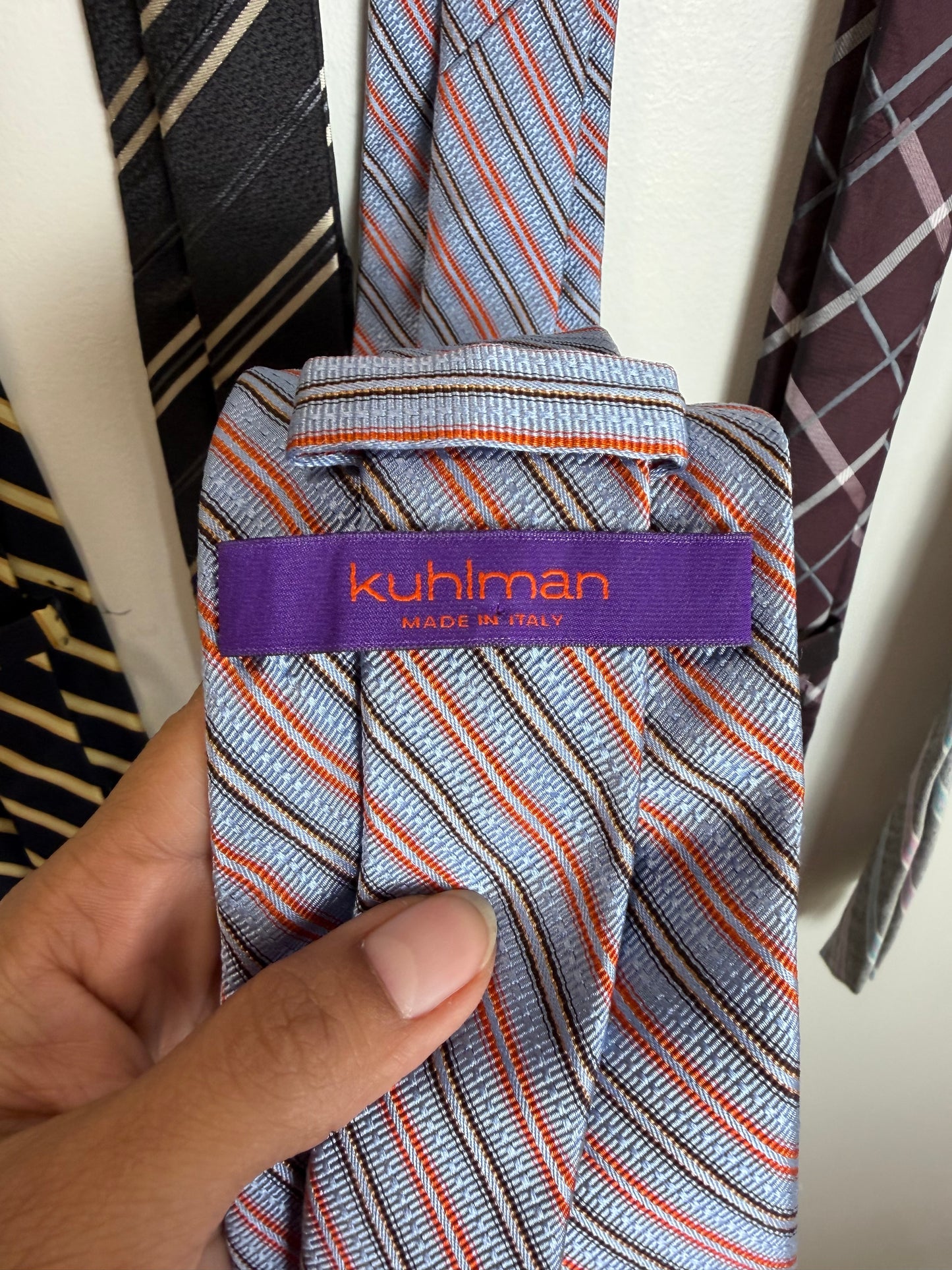 Designer Men’s Tie Lot of 5 Silk Neckties Ike Behar Ferre Kuhlman Banana Republic