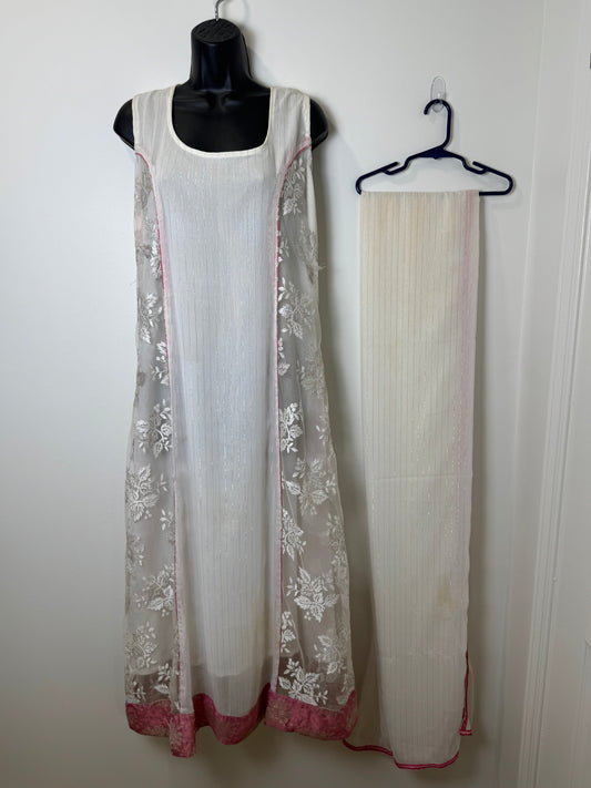 White Kurta & Dupatta - 44