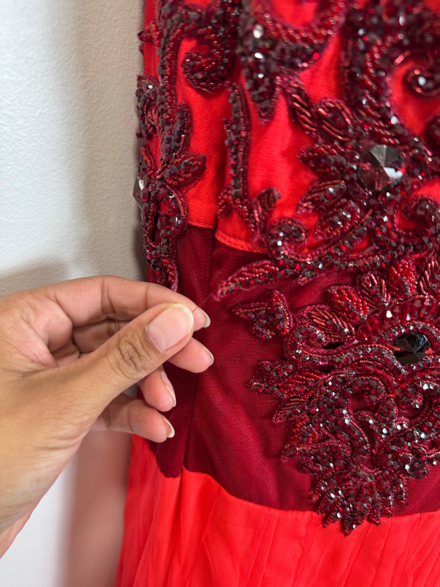 Red Orange Gown - 38