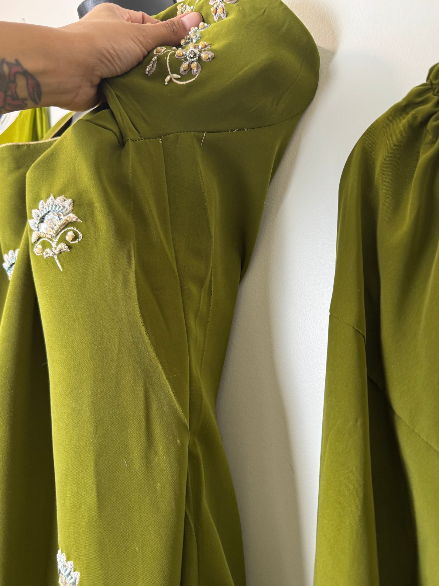 Olive Green Suit - 44