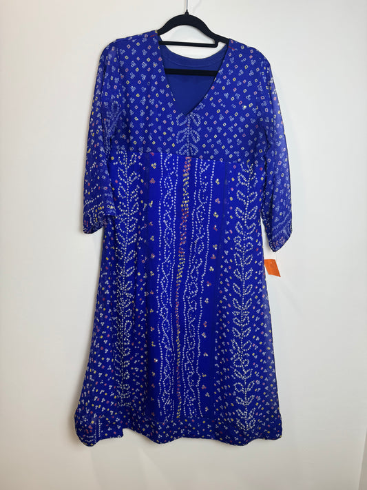Blue Bandhani Kurta - 36