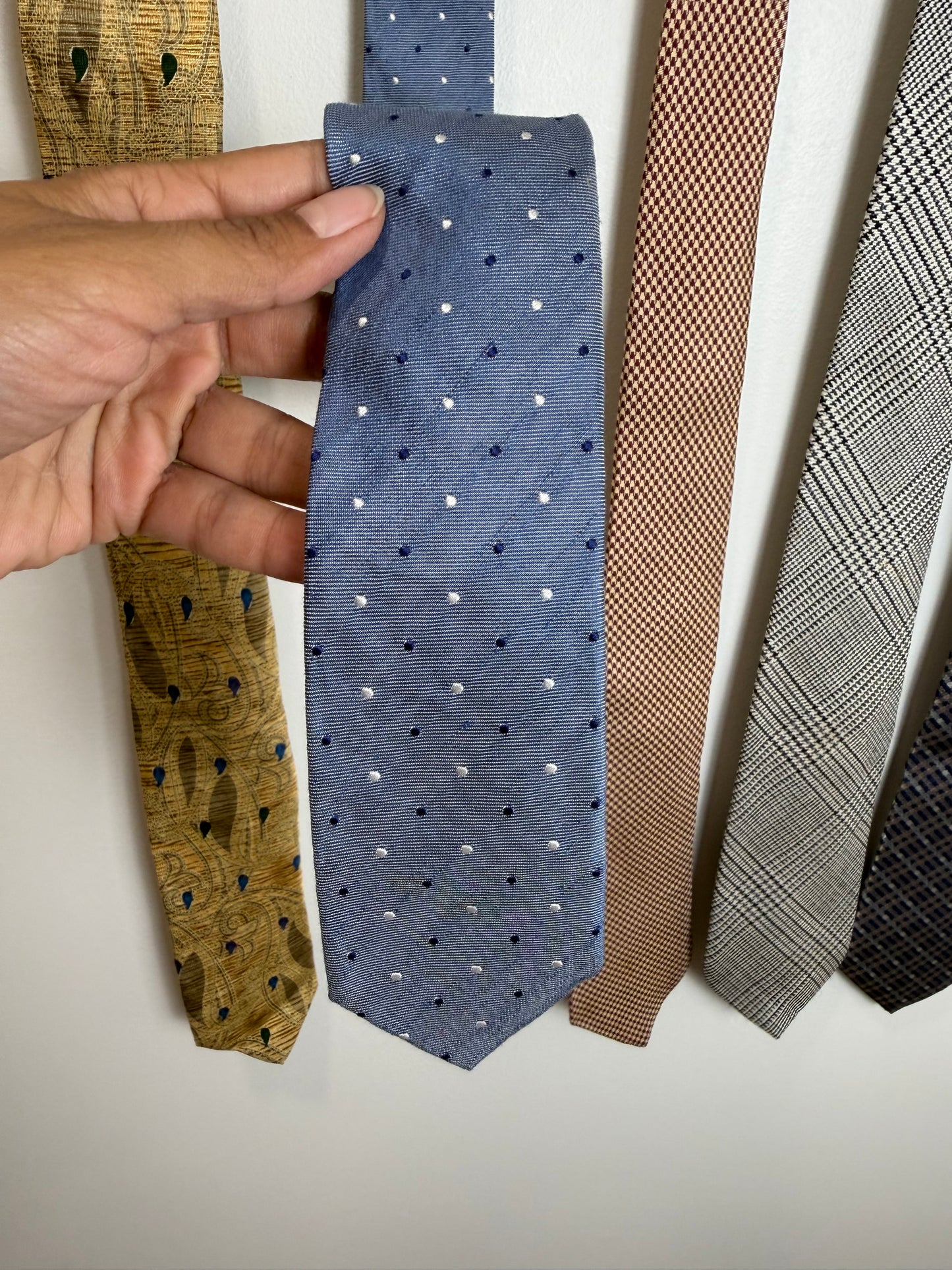 Designer Silk Tie Lot of 5 Barneys J.Crew Robert Talbott Joseph Abboud