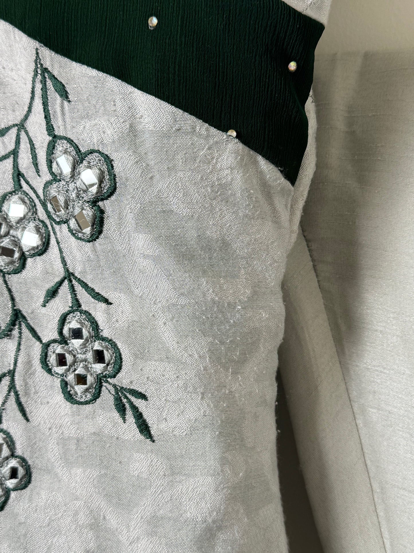 Silver Green Suit - 46