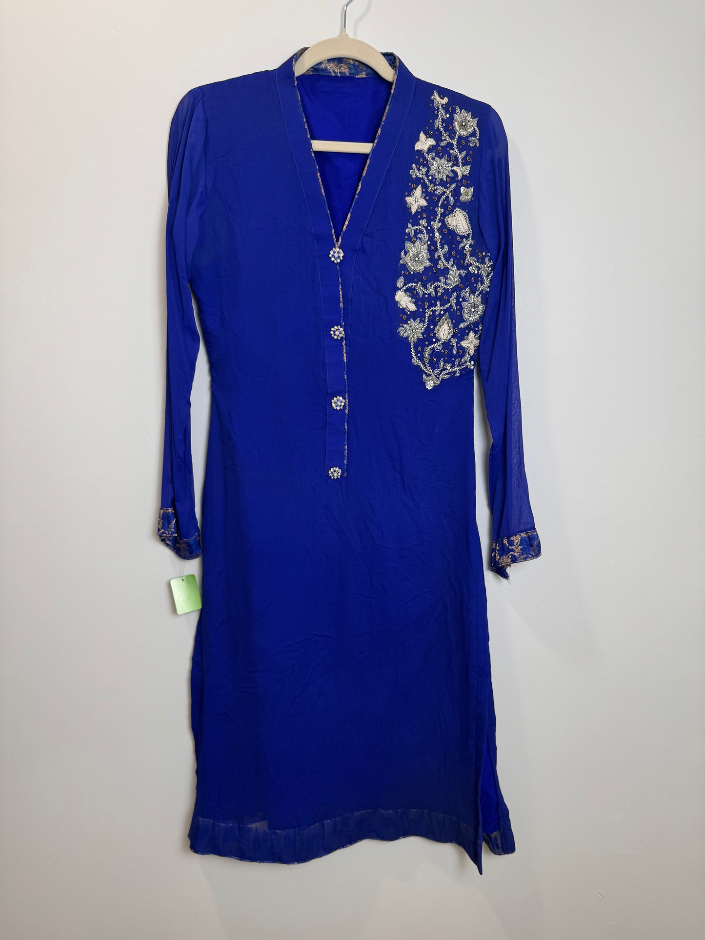 Blue Silver Kurta - 38