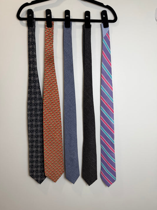 Designer Men’s Tie Lot Samuelsohn J.Crew Ferrell Reed Donna Karan Penguin