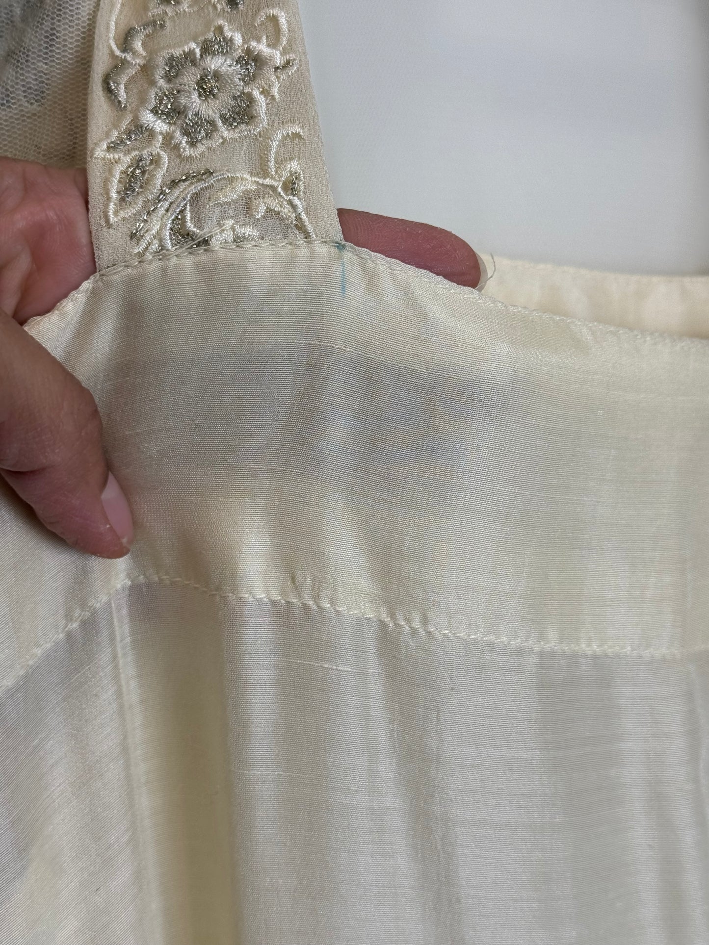 White Beige Kurta - 40