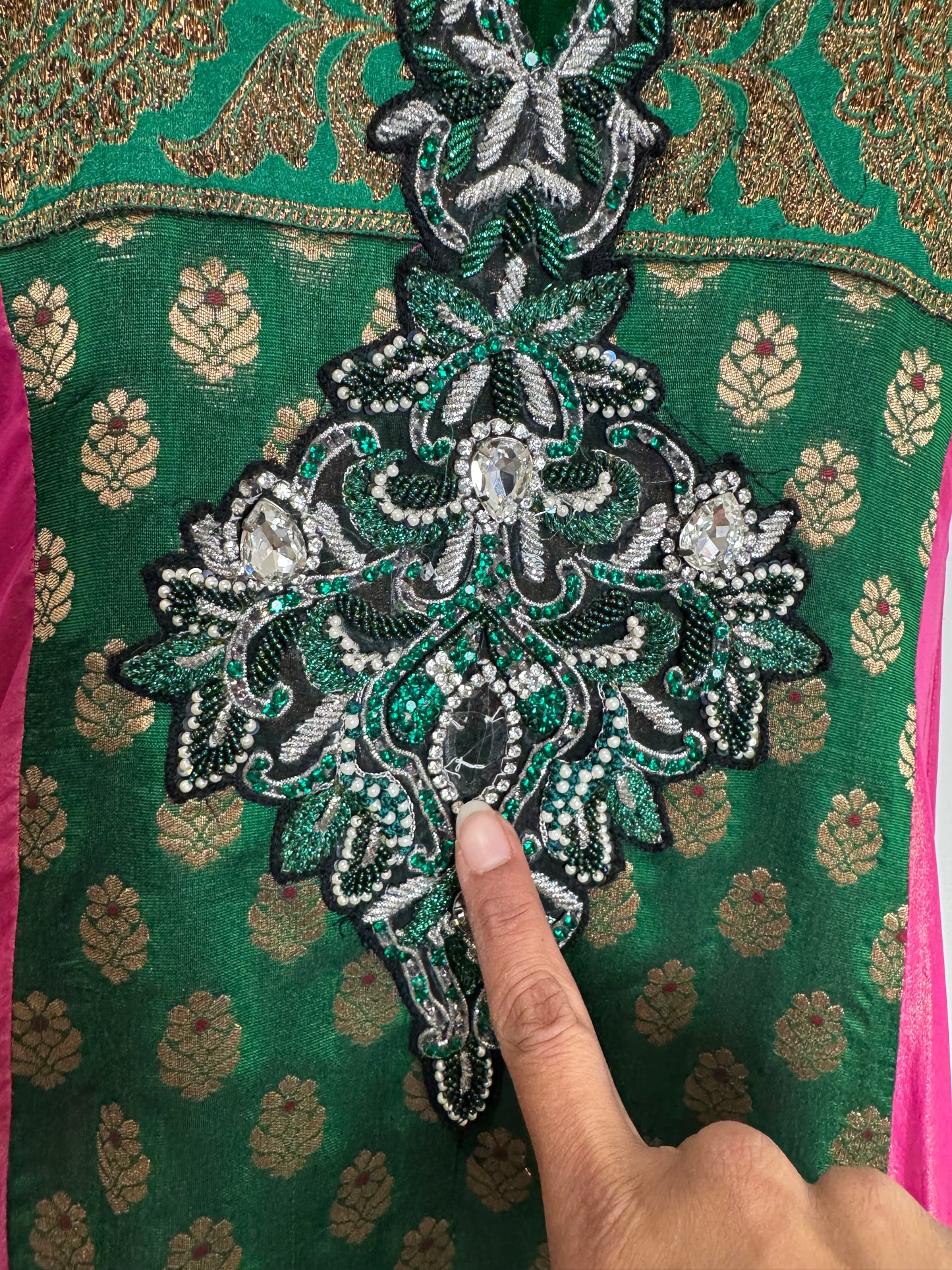 Green Pink Anarkali - 36