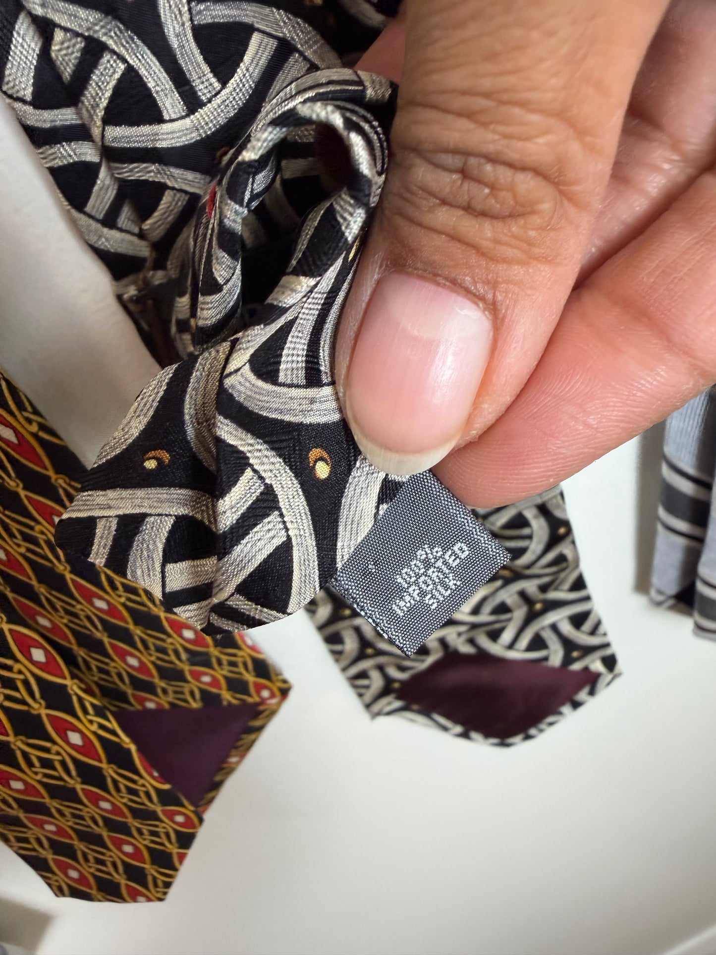 Men’s Designer Tie Lot of 5 Silk Paul Fredrick Per Luomo Henry Grethel