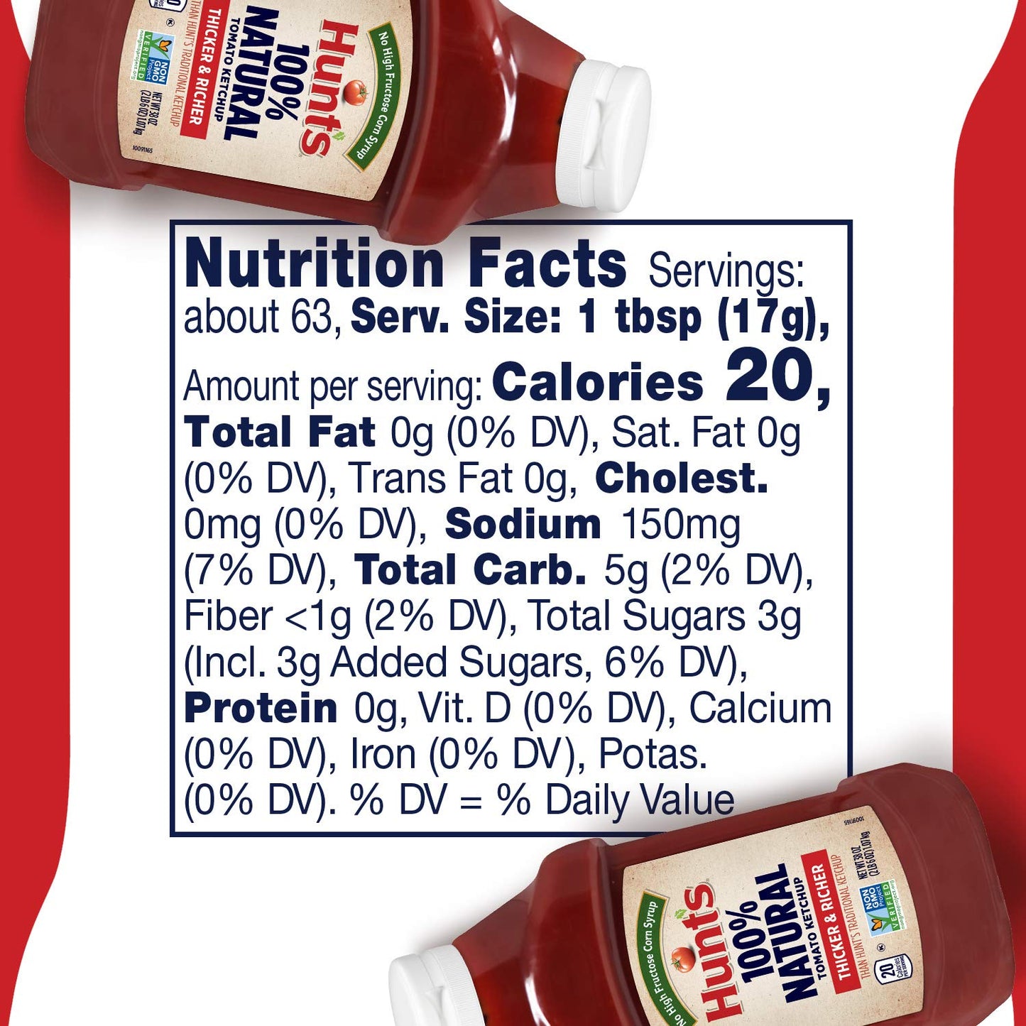 Hunt's All Natural Tomato Ketchup, 38 Oz