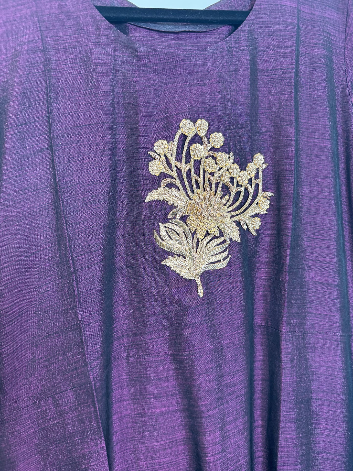 Purple Gold Kurta - 38