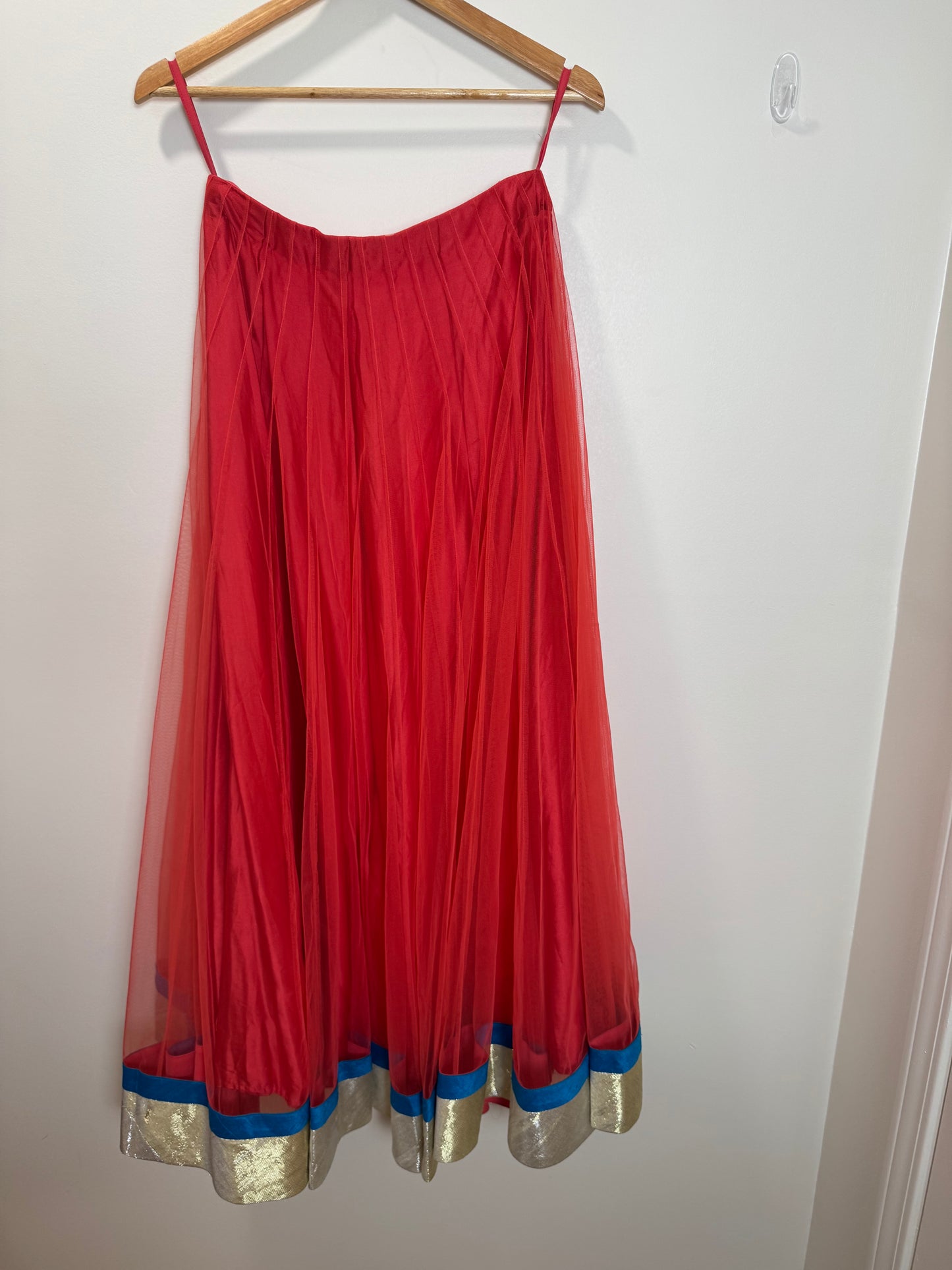 Red Orange Lehenga - 32