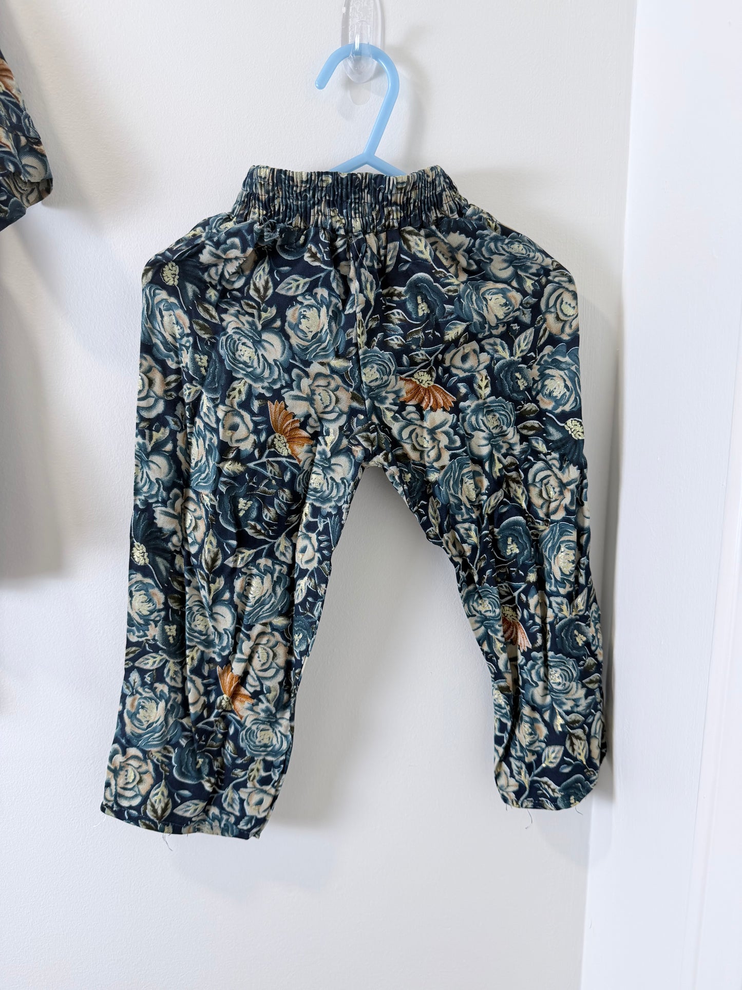 Navy Floral - Kids Size 18