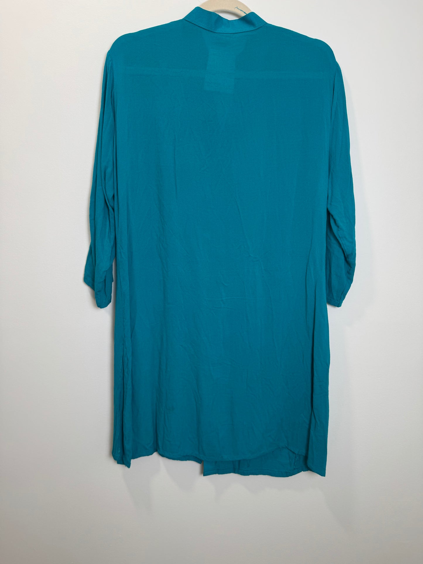 Teal Patch Kurta - 38