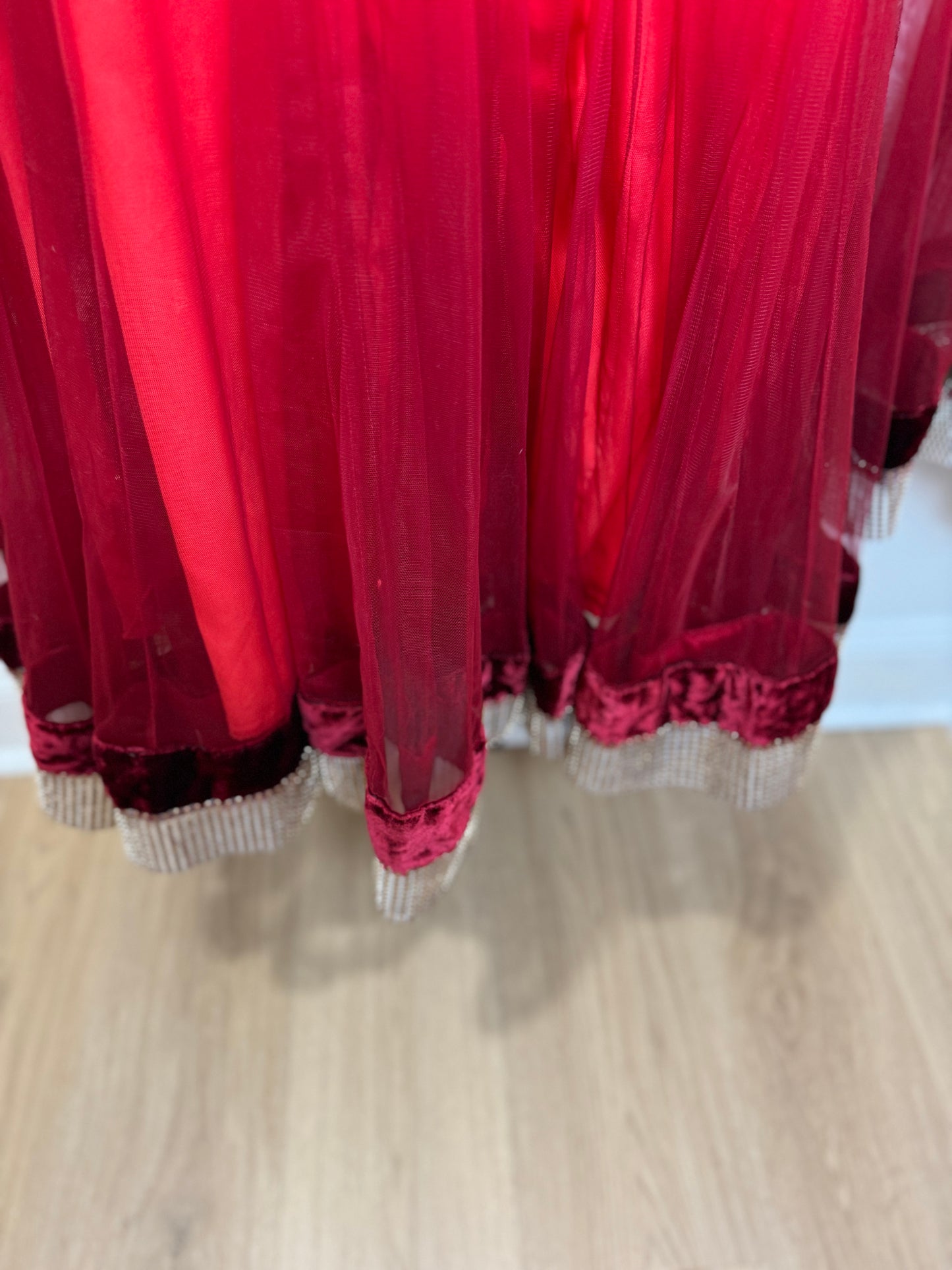Red Orange Gown - 38
