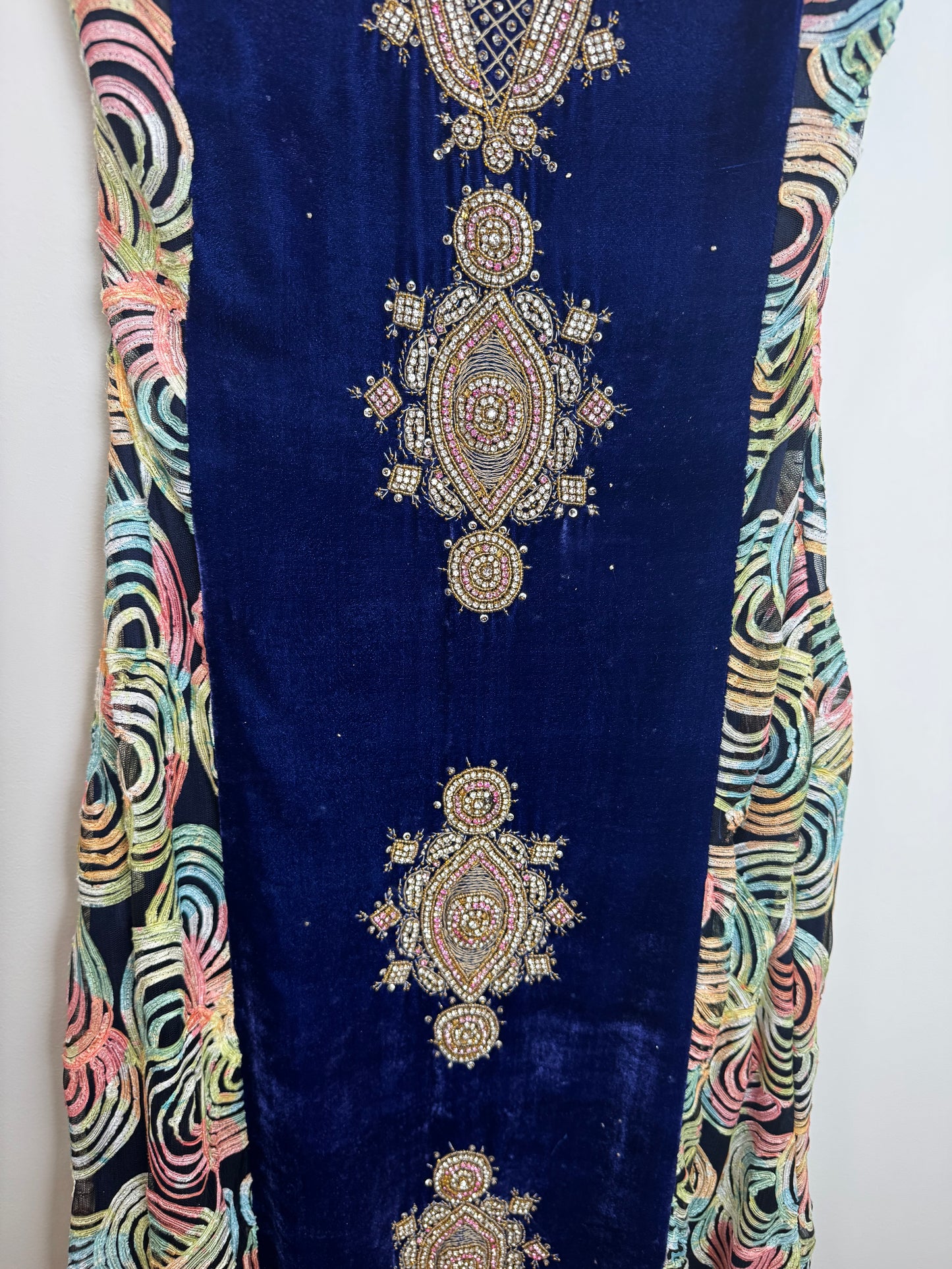 Blue Colorful Kurta - 34