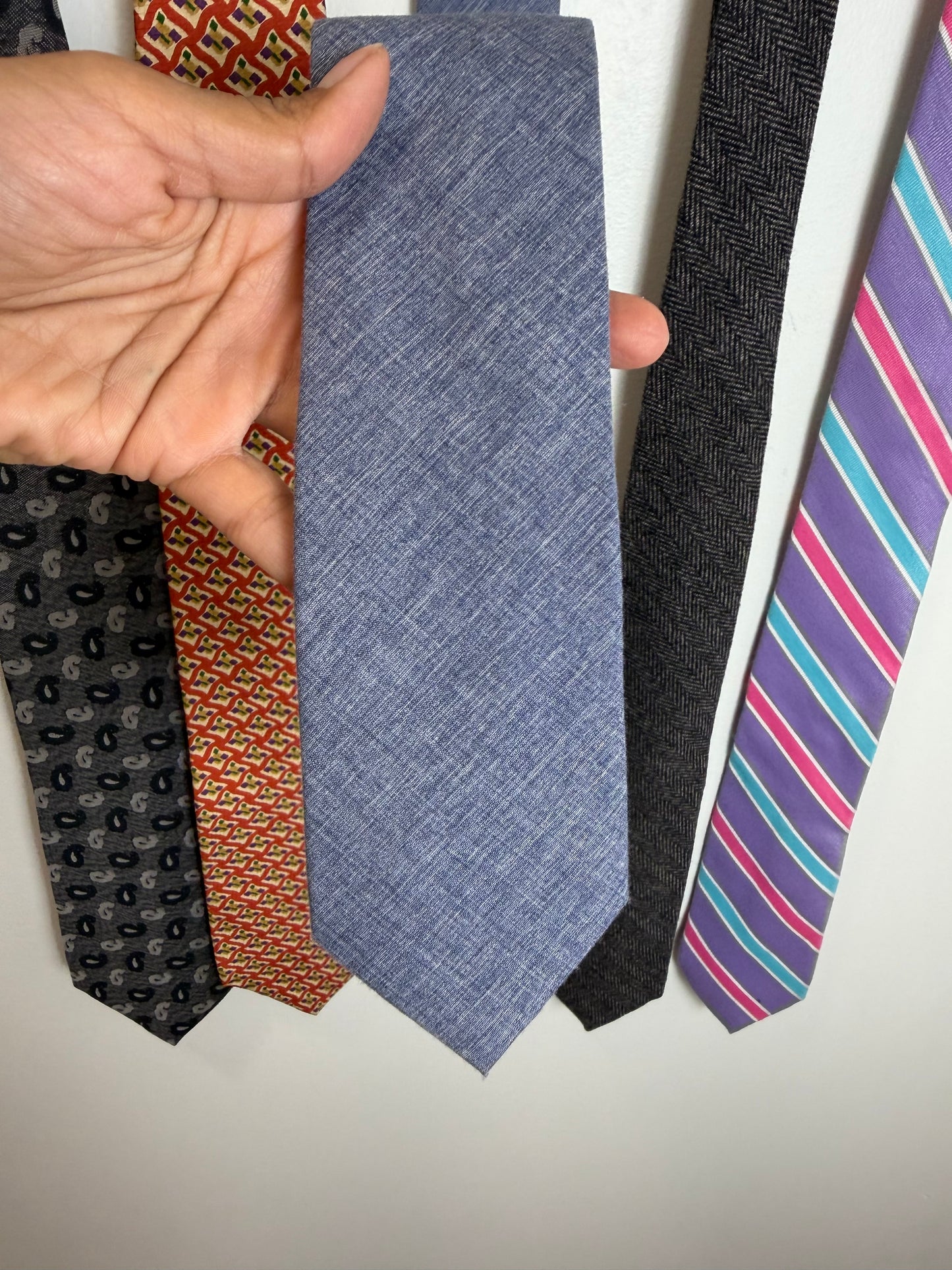 Designer Men’s Tie Lot Samuelsohn J.Crew Ferrell Reed Donna Karan Penguin