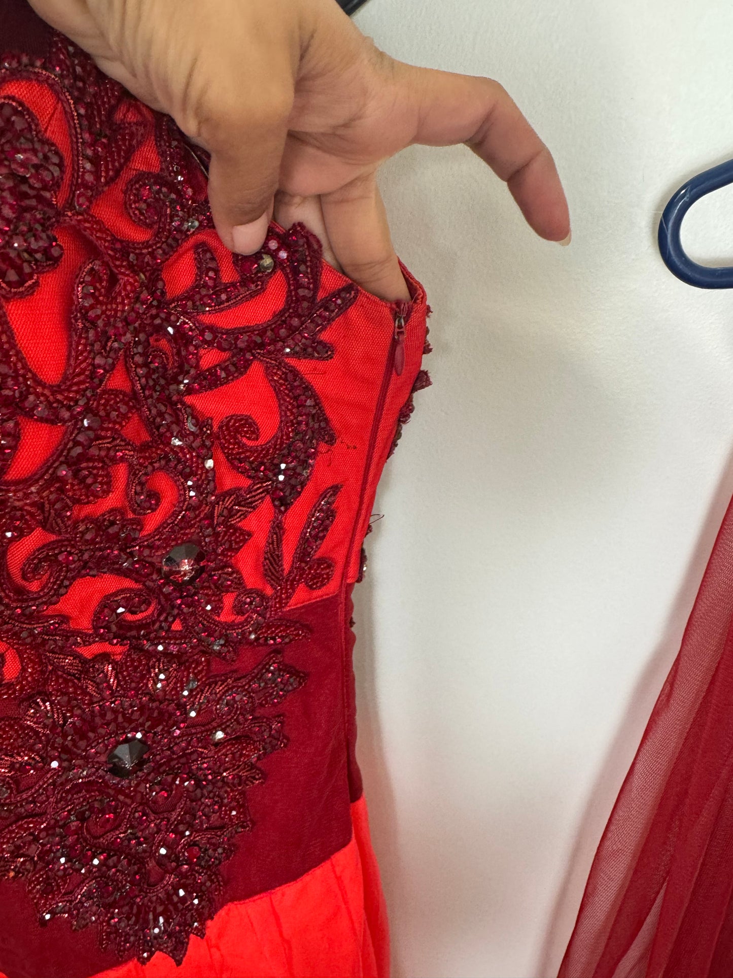 Red Orange Gown - 38