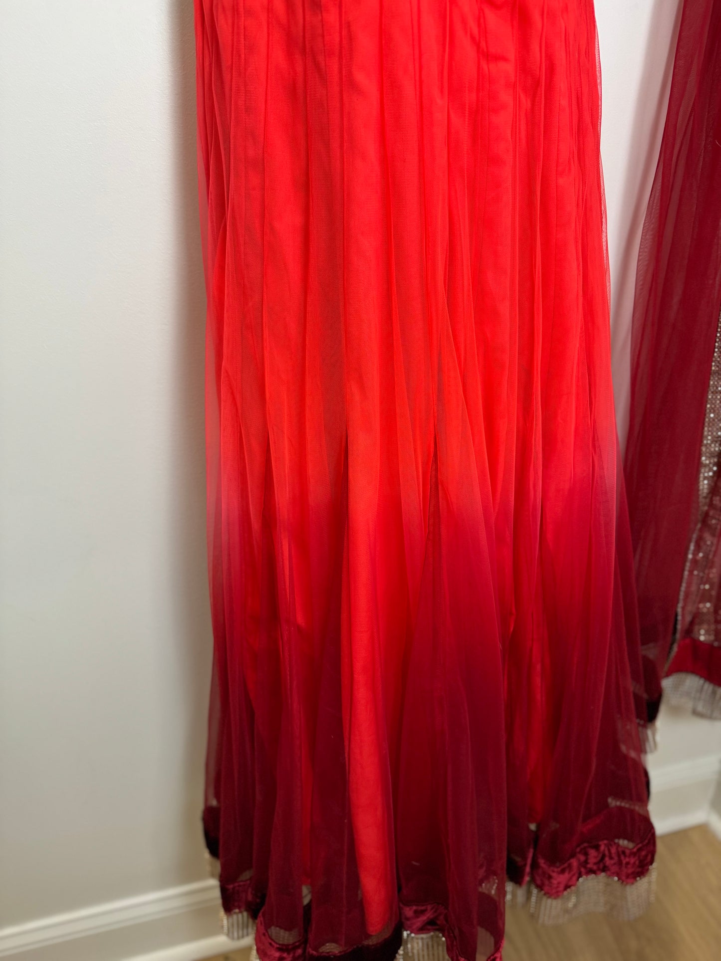 Red Orange Gown - 38
