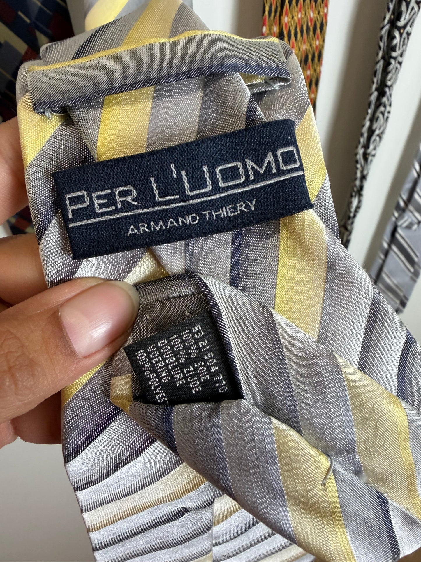 Men’s Designer Tie Lot of 5 Silk Paul Fredrick Per Luomo Henry Grethel