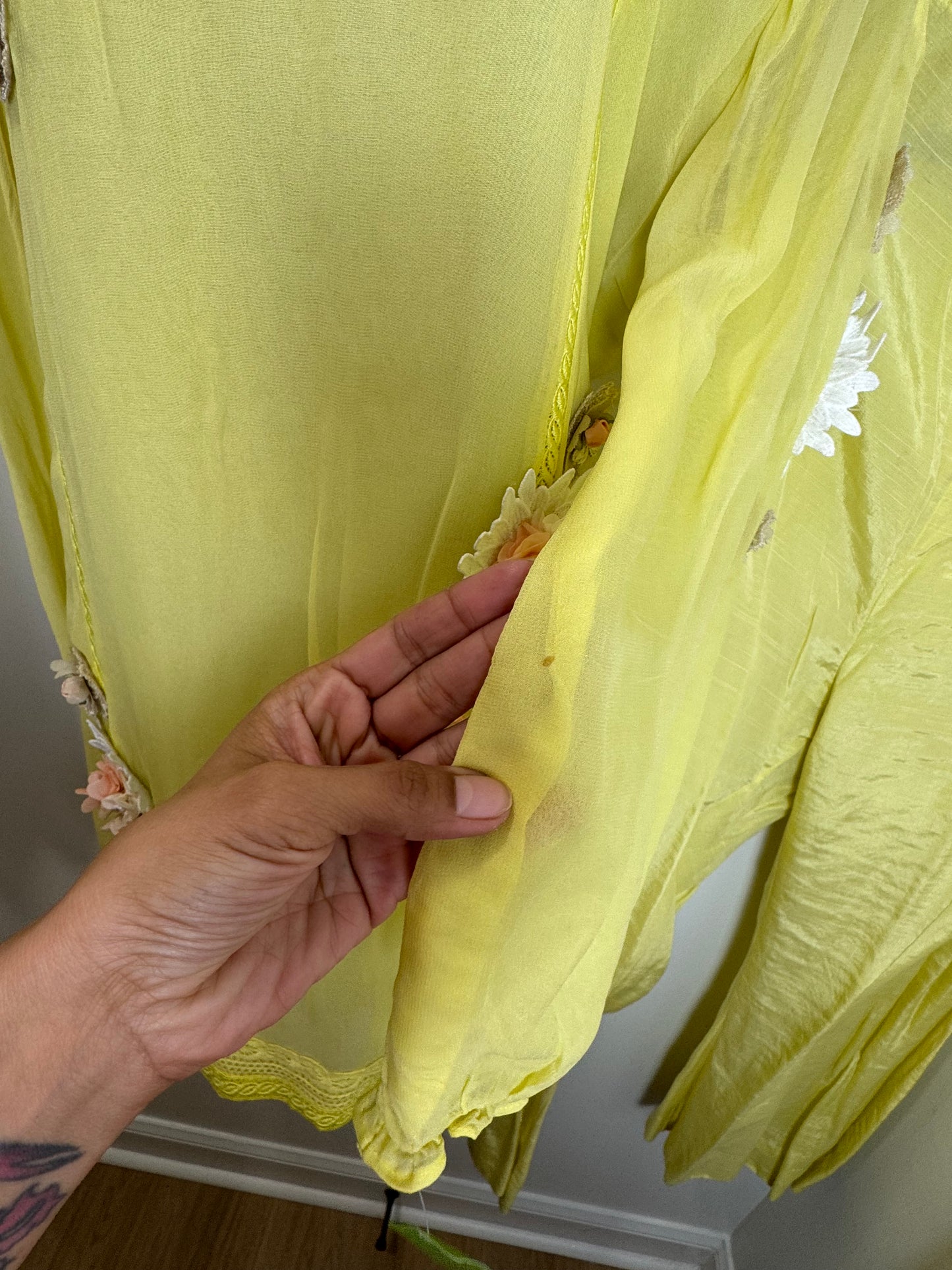 Yellow Flower Suit - 44
