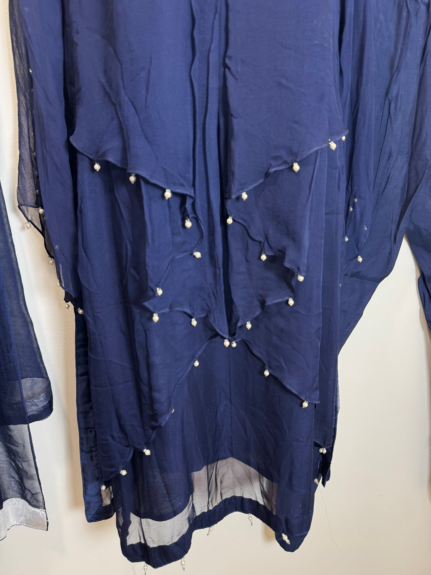Navy Blue White - 38