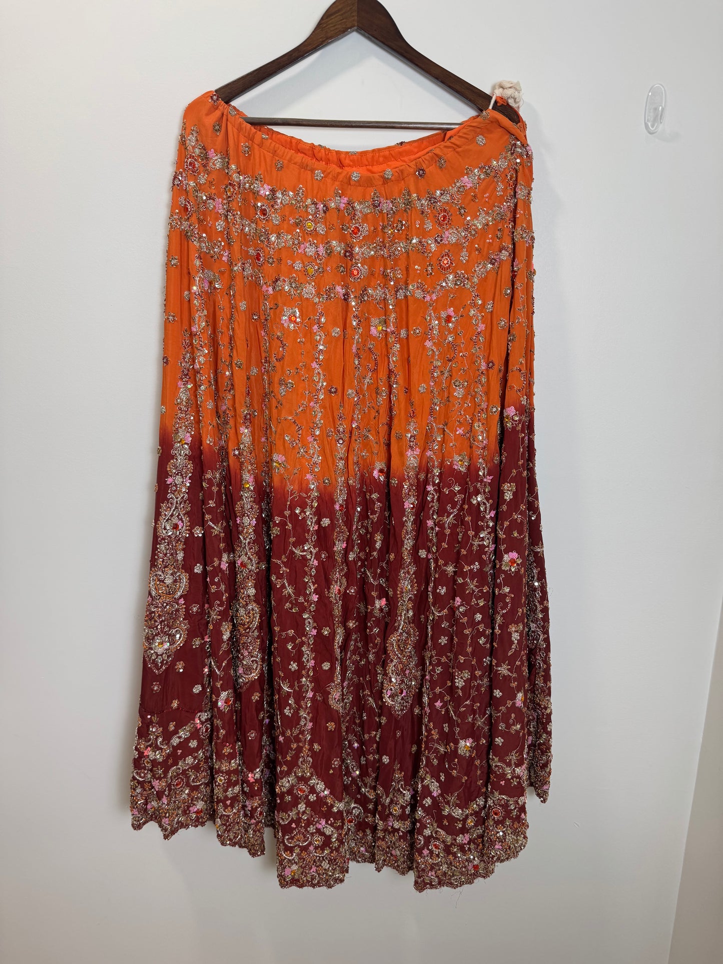 Orange Maroon Lehenga - 32