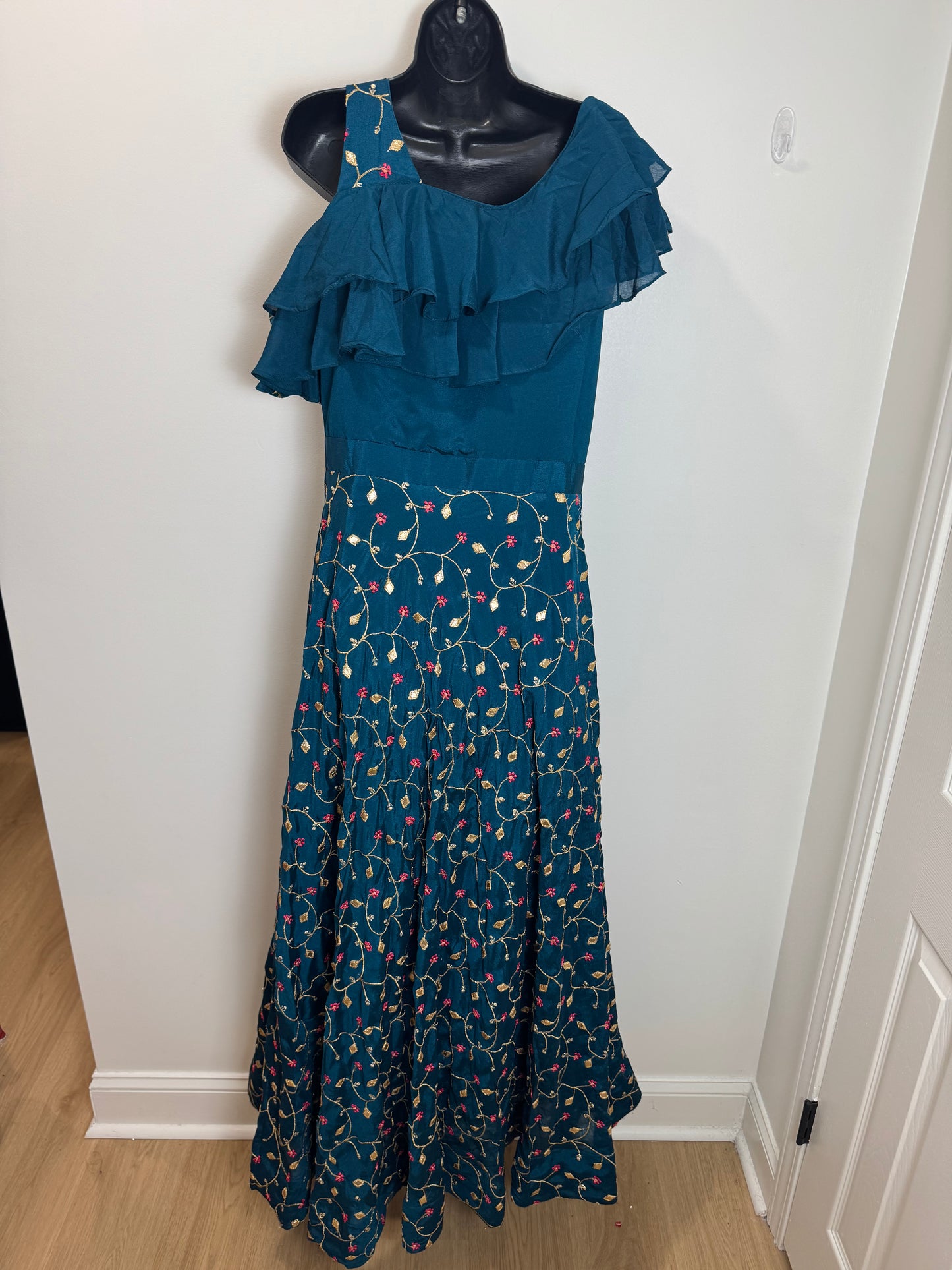 Blue floral gown - 38