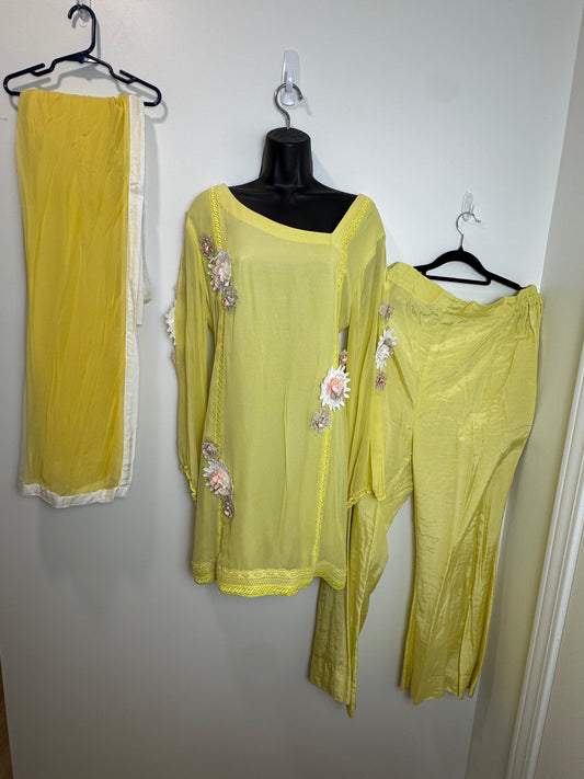 Yellow Flower Suit - 44