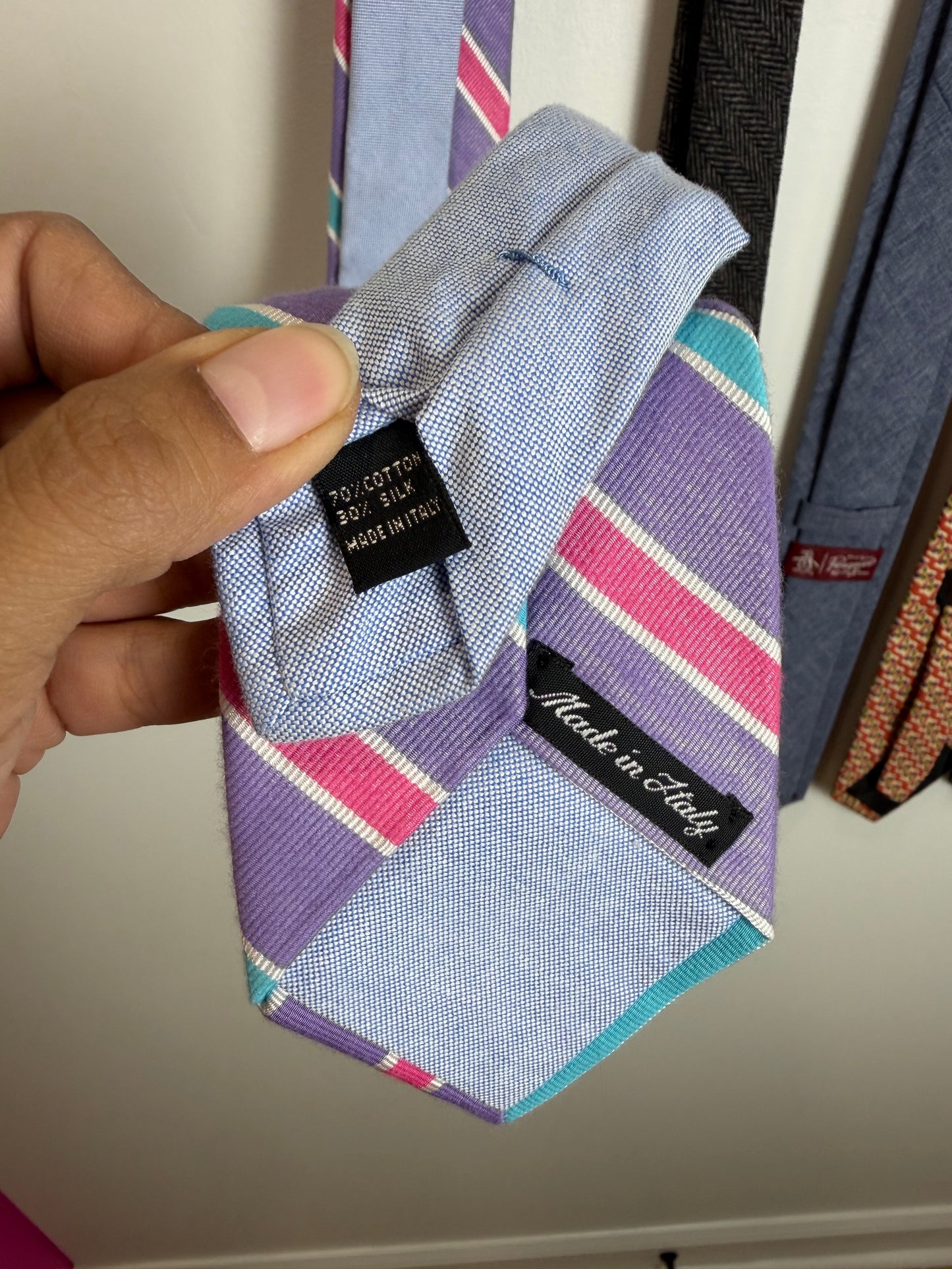 Designer Men’s Tie Lot Samuelsohn J.Crew Ferrell Reed Donna Karan Penguin