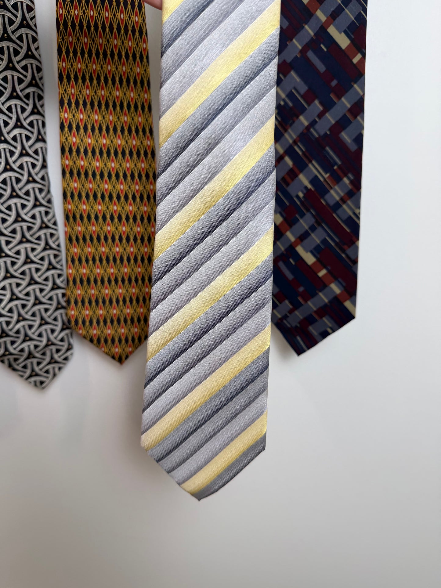 Men’s Designer Tie Lot of 5 Silk Paul Fredrick Per Luomo Henry Grethel