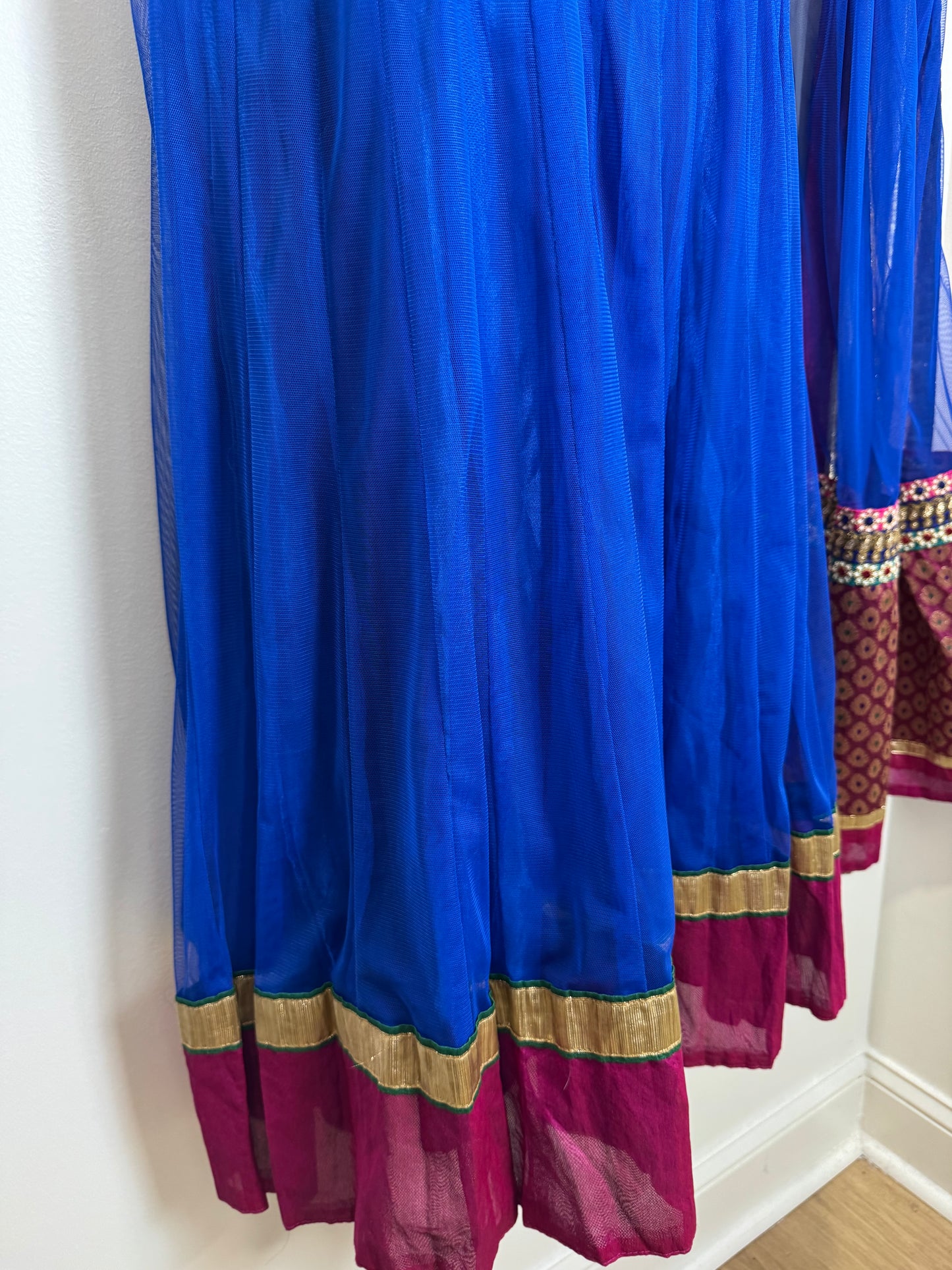 Blue Pink Kurta & Dupatta - 38