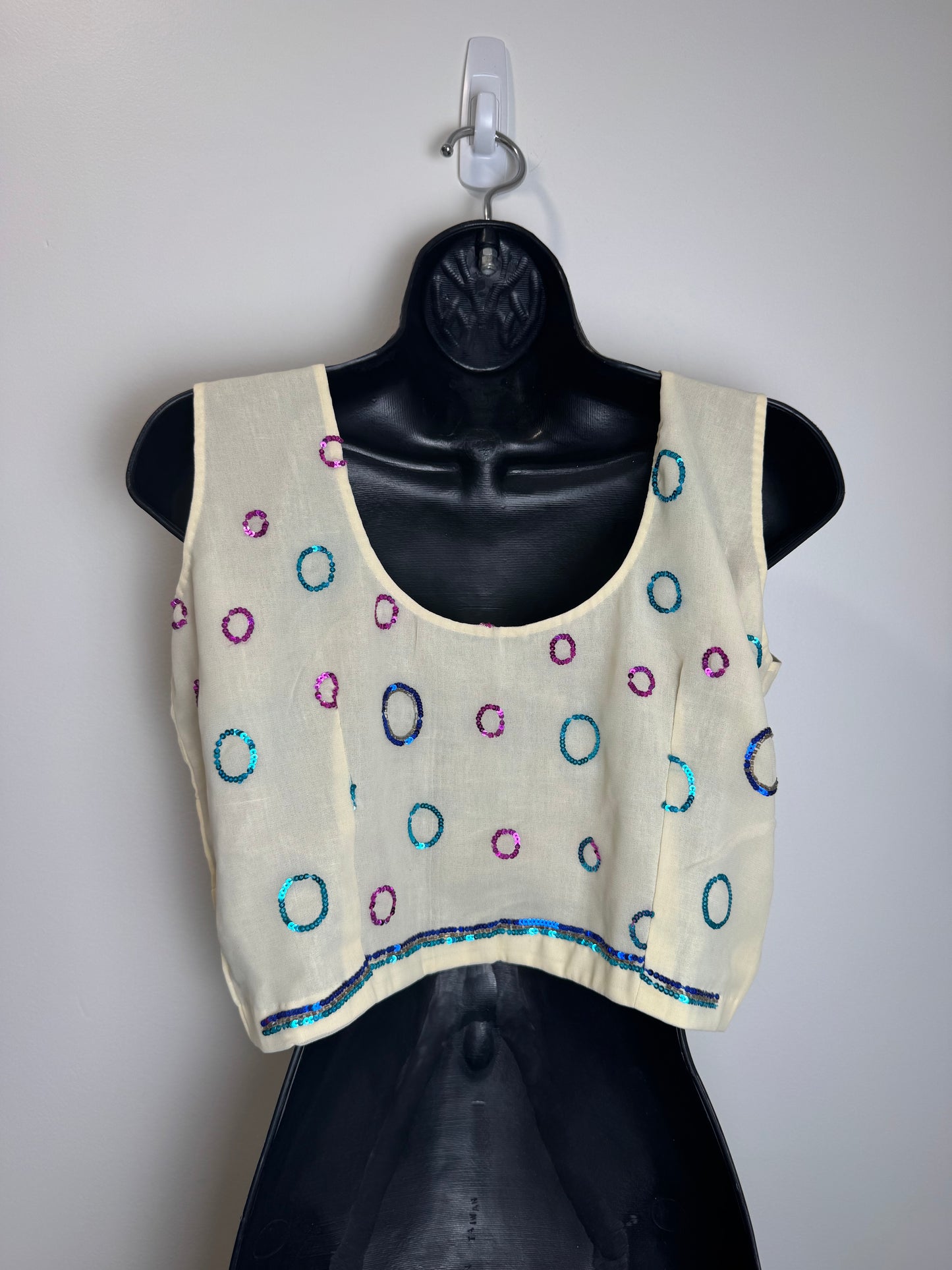 Beige Circles Blouse NWOT - 38