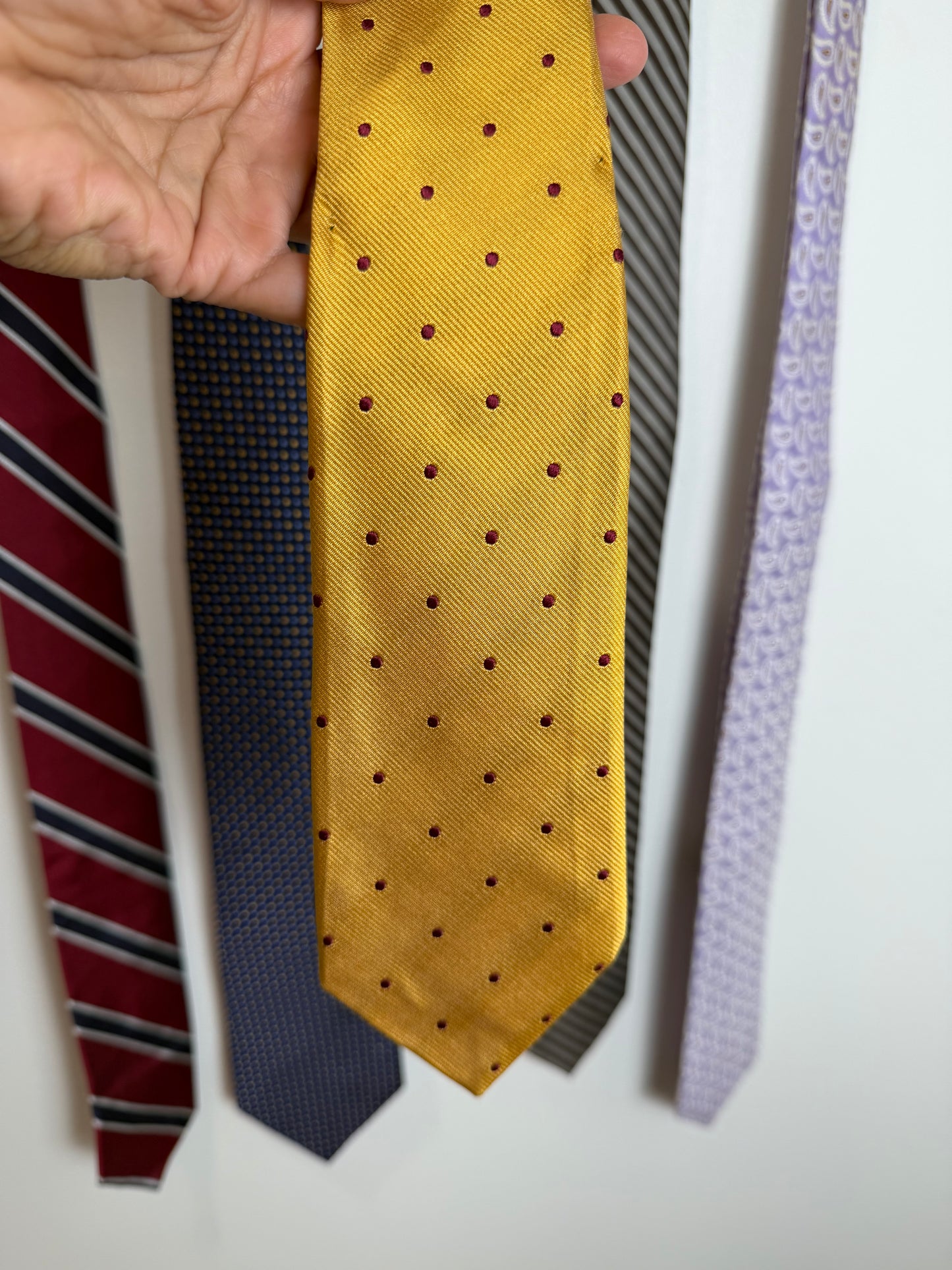 Designer Silk Tie Lot Brooks Brothers H Stockton Pierre Cardin St Andrews