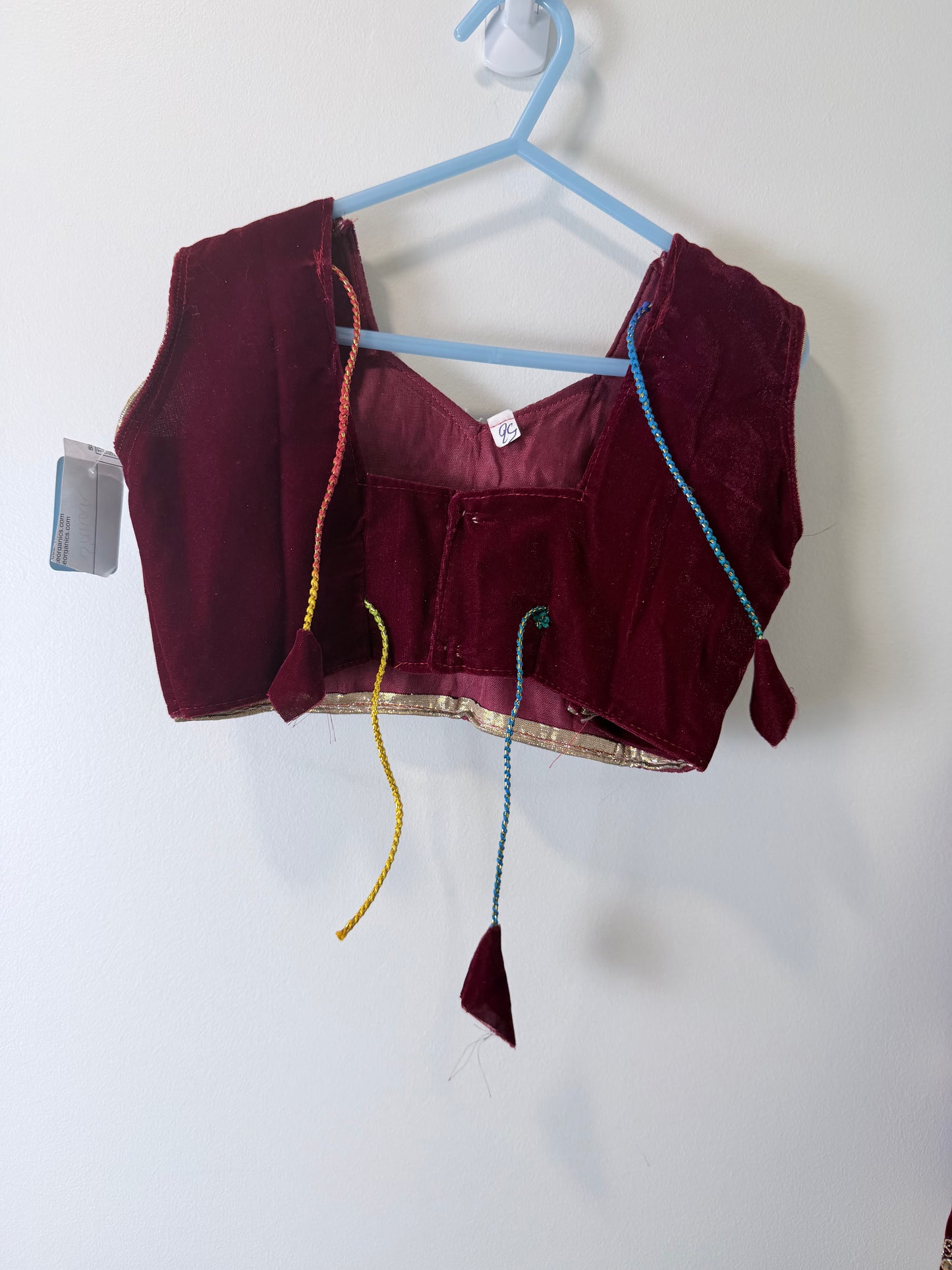 Maroon Green Lehenga - Kids Size 18