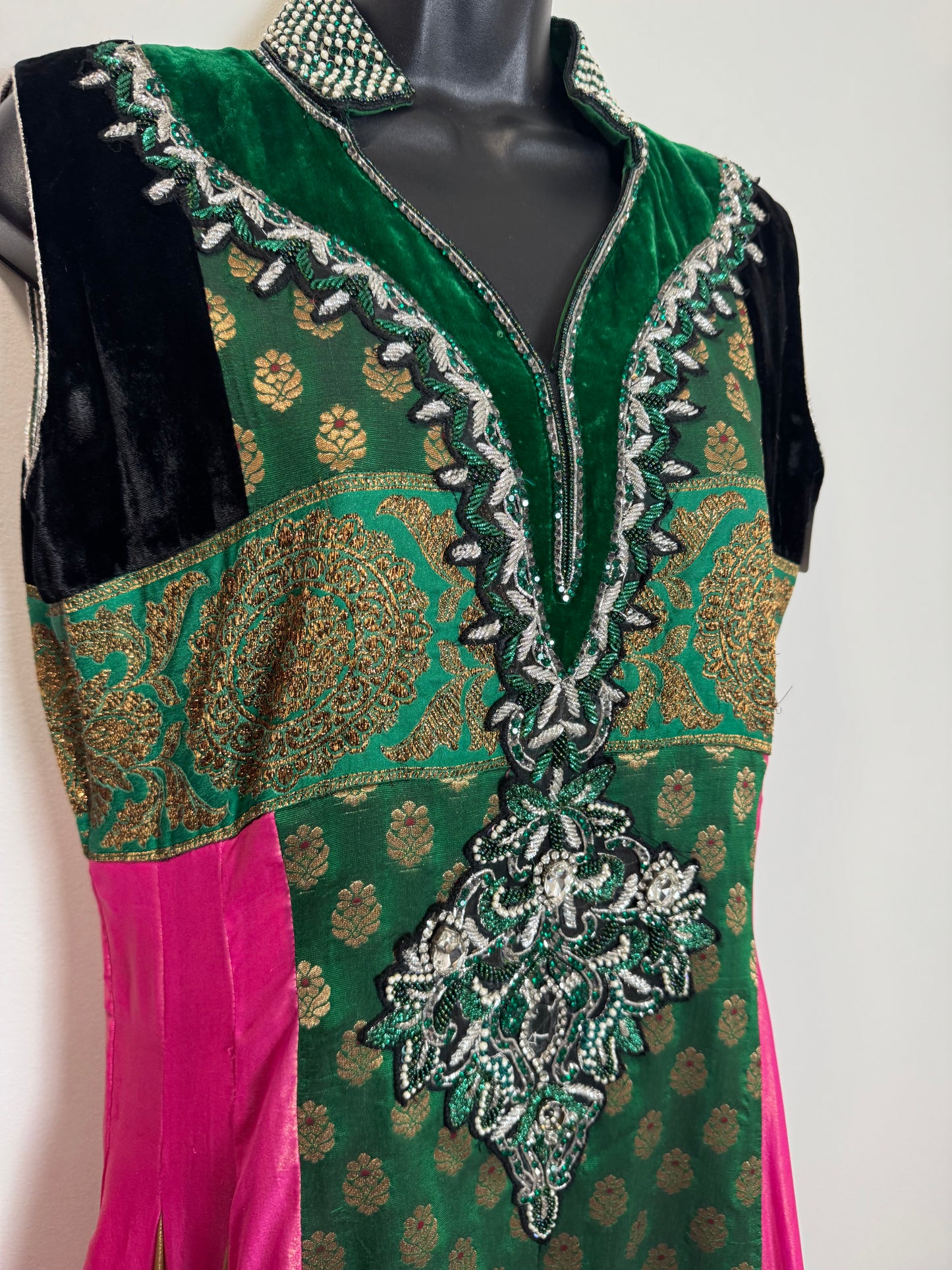 Green Pink Anarkali - 36